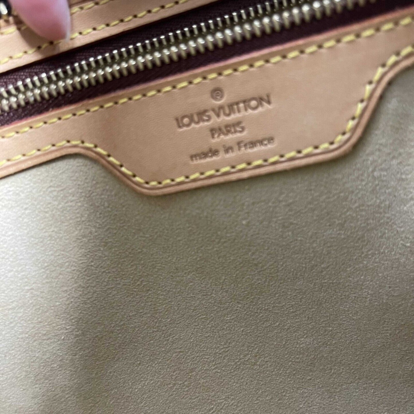 Louis Vuitton Luco Monogram Canvas Tote Handbag Brown