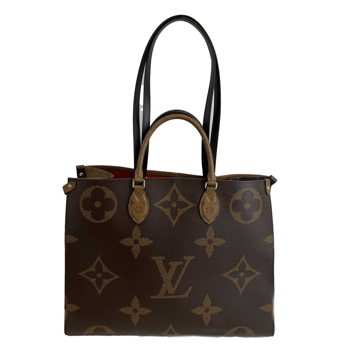 Louis Vuitton - Onthego GM - Brown and Tan Monogram Canvas Tote / Shoulder Strap