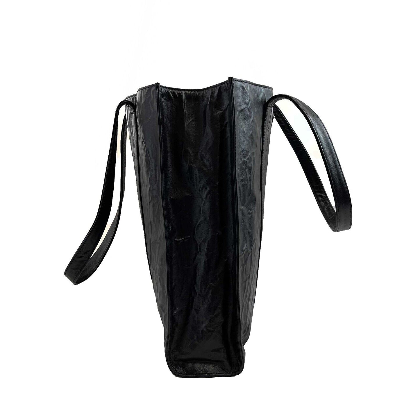 Prada - Pristine - Small Antique Nappa Leather Tote - Black - Handbag