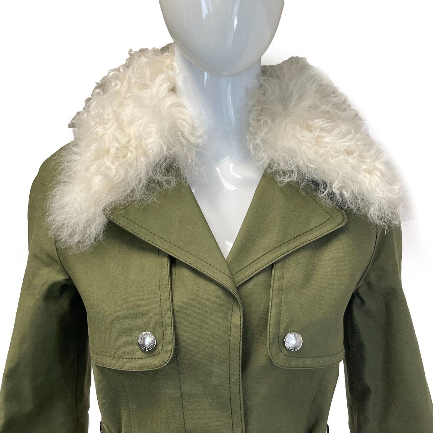 Louis Vuitton - Nicolas Ghesquière Belted Drill Army Coat 34 US 2