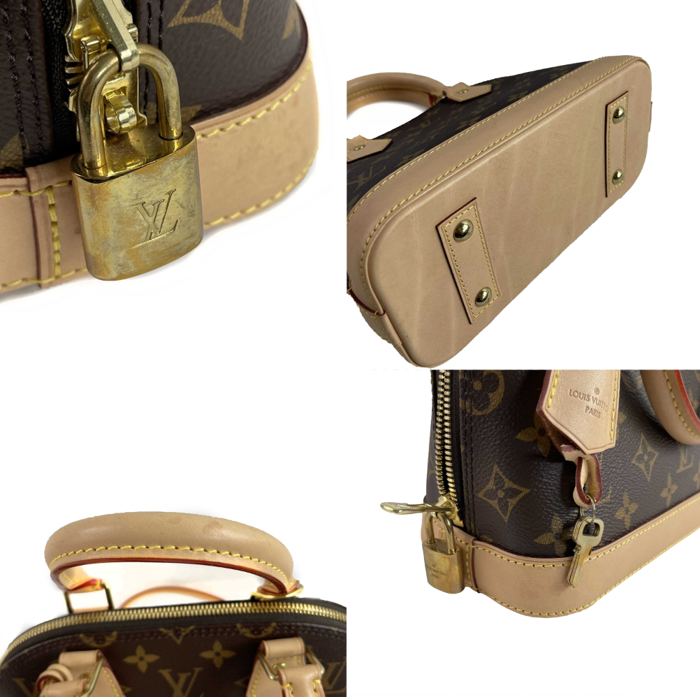 Louis Vuitton Very Good Monogram Canvas Alma BB Brown Crossbody Handbag