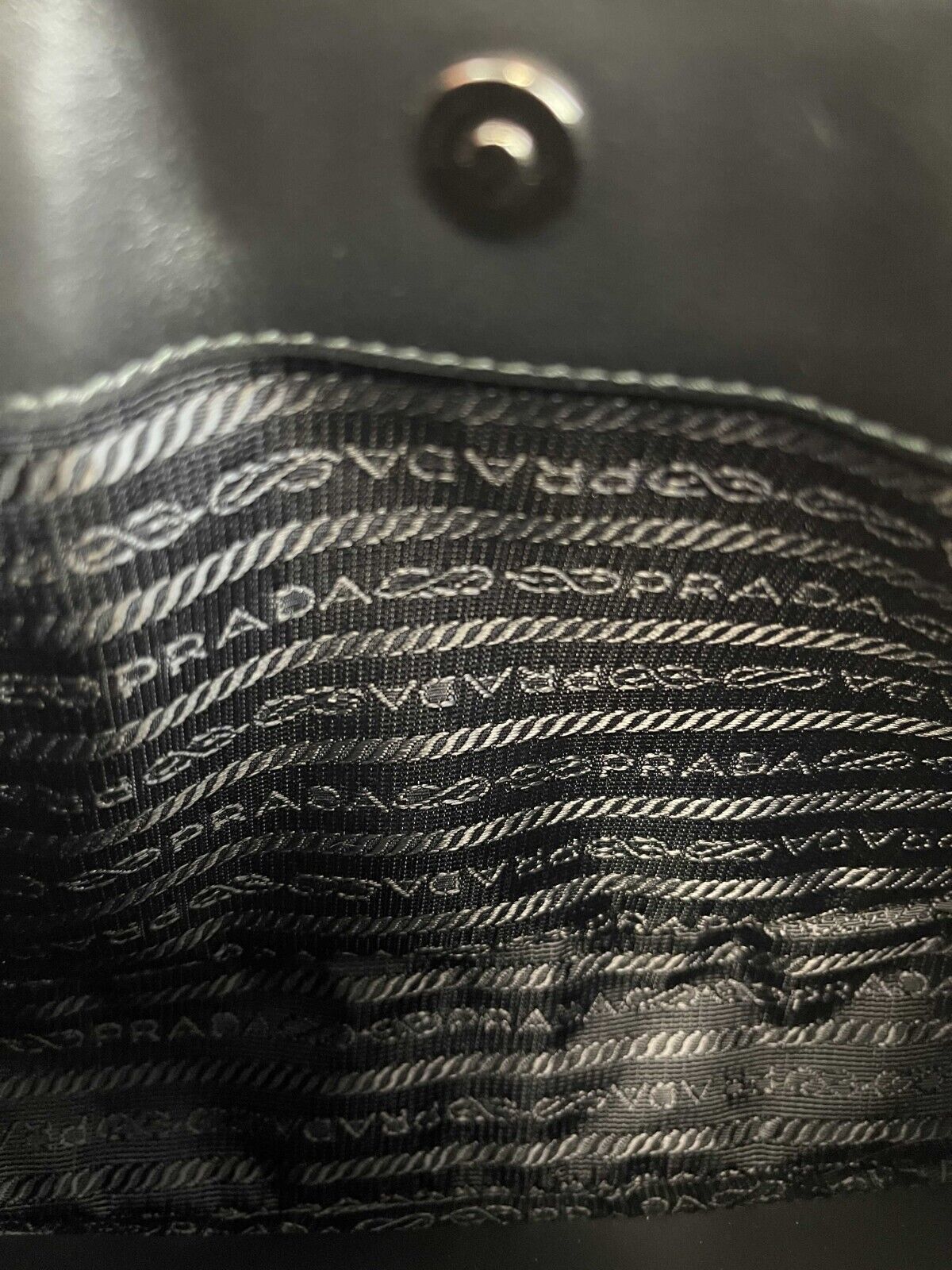 Prada New Cleo Brushed Leather Black Handbag