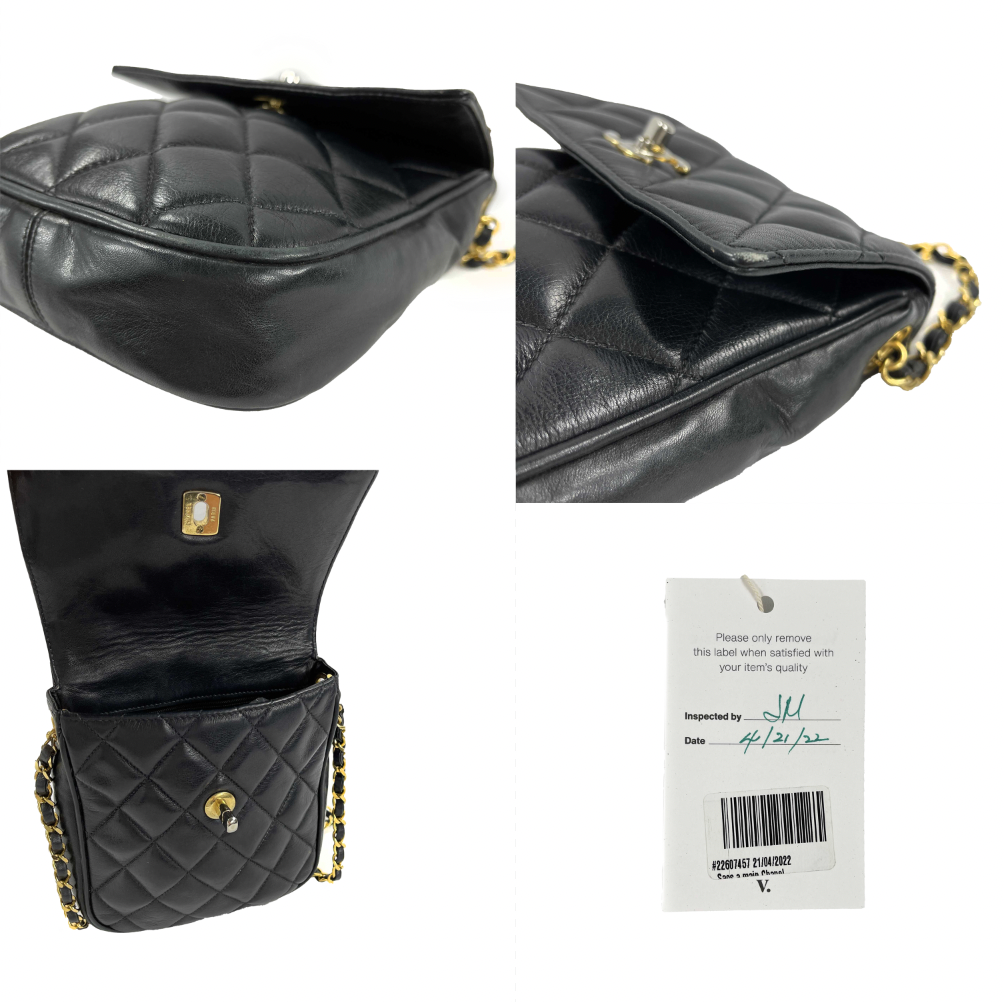 CHANEL Vintage 80s-90s Flap Crossbody Small