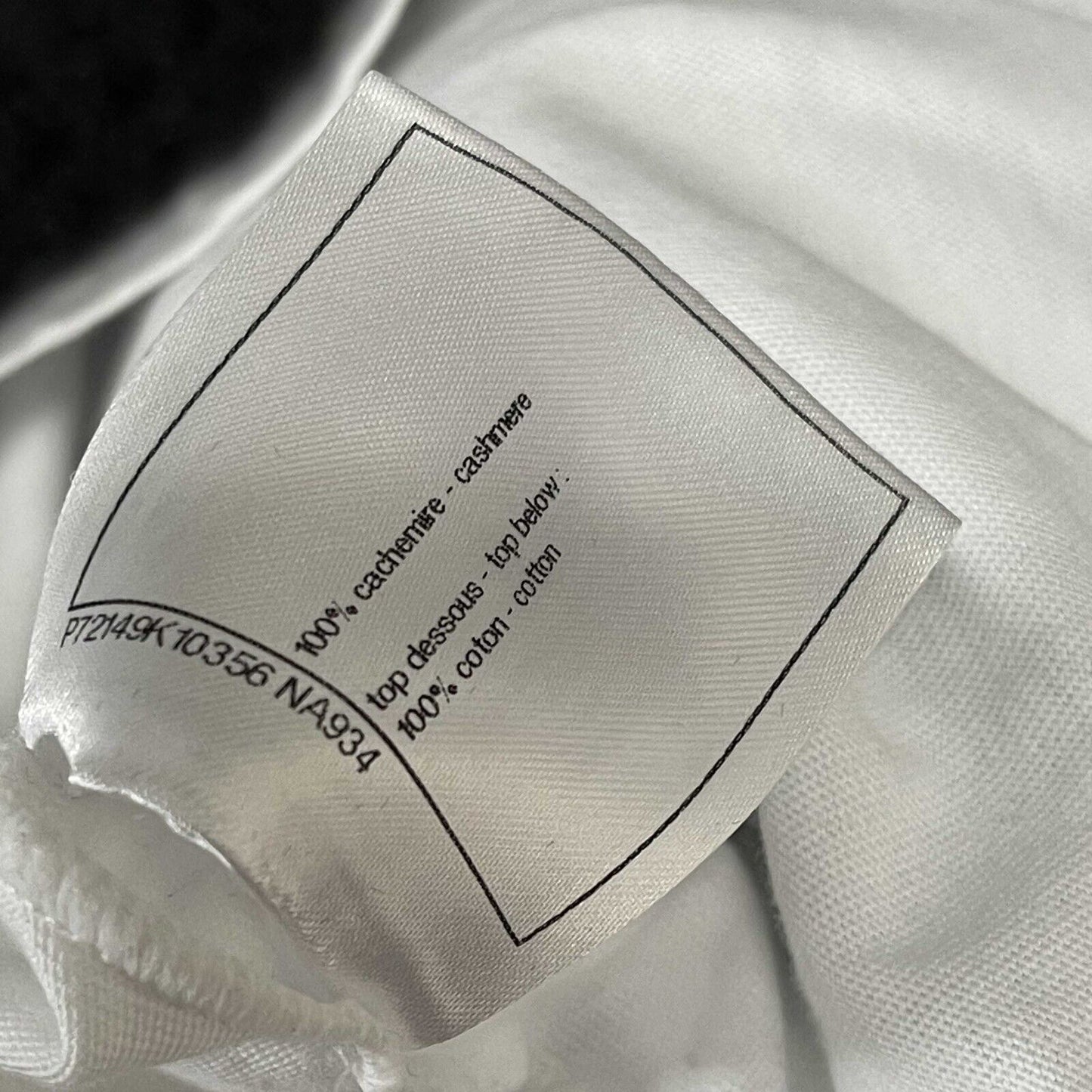 Chanel Excellent Mini Crew Neck 2022C White/Black XS US 0-2 Dress