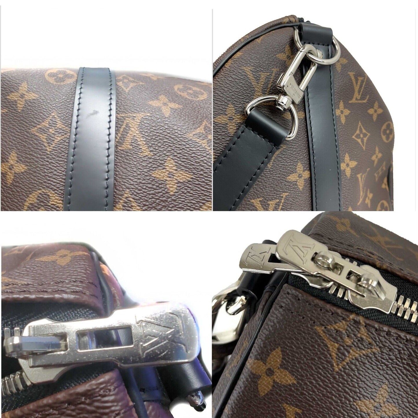 Louis Vuitton Keepall Bandouliere 45 Macassar Monogram Canvas Crossbody bag