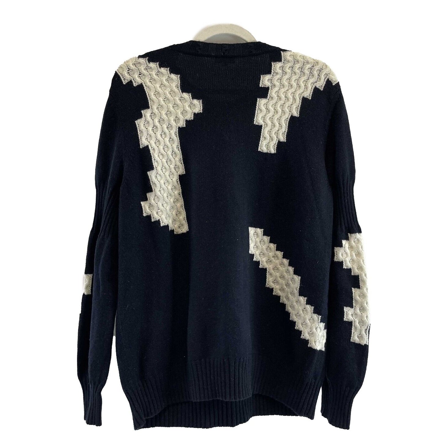 Chanel Excellent Cashmere Knit Sweater Blue/white Size 46 US 14 Top