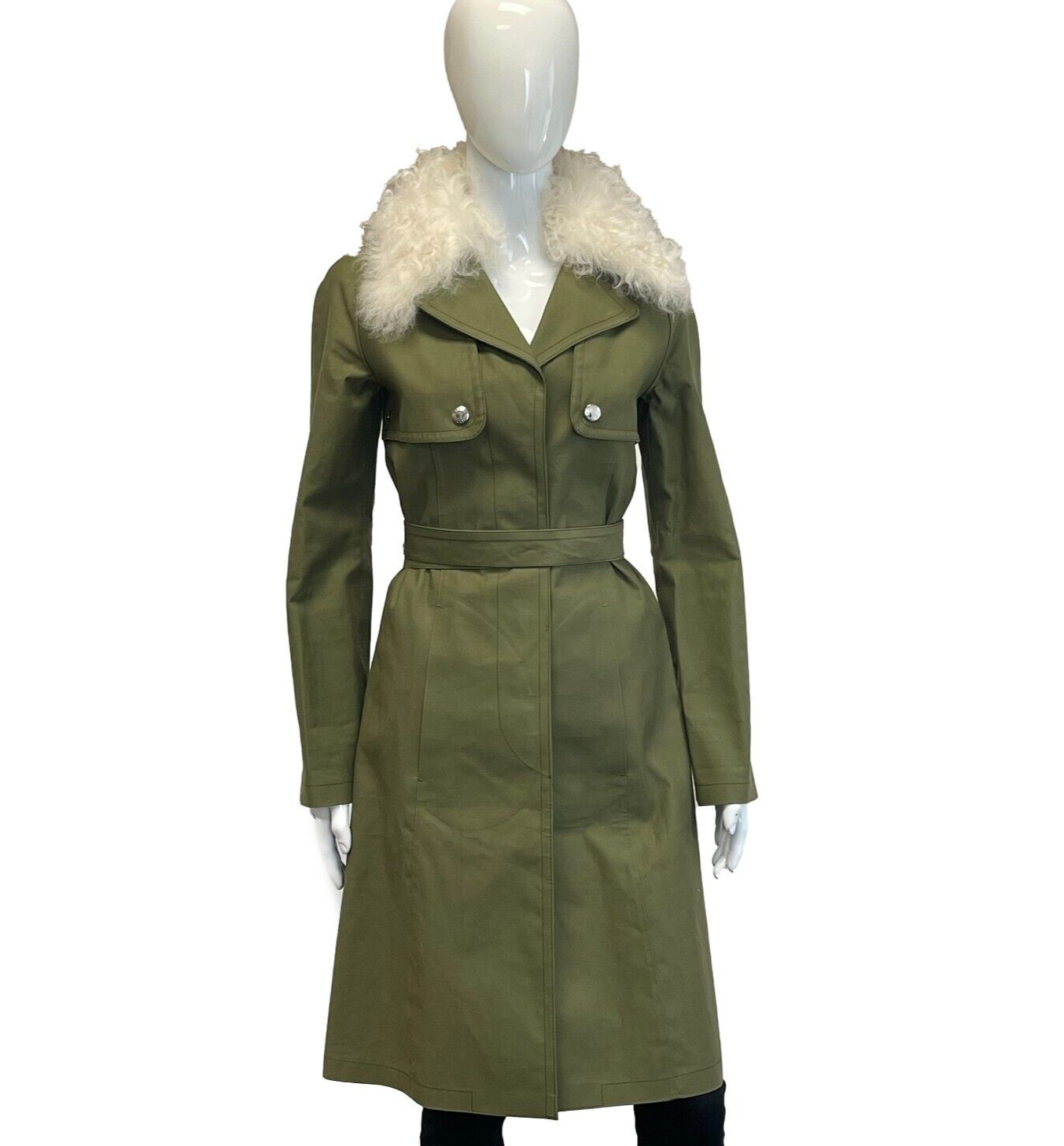 Louis Vuitton - Nicolas Ghesquière Belted Drill Army Coat 34 US 2