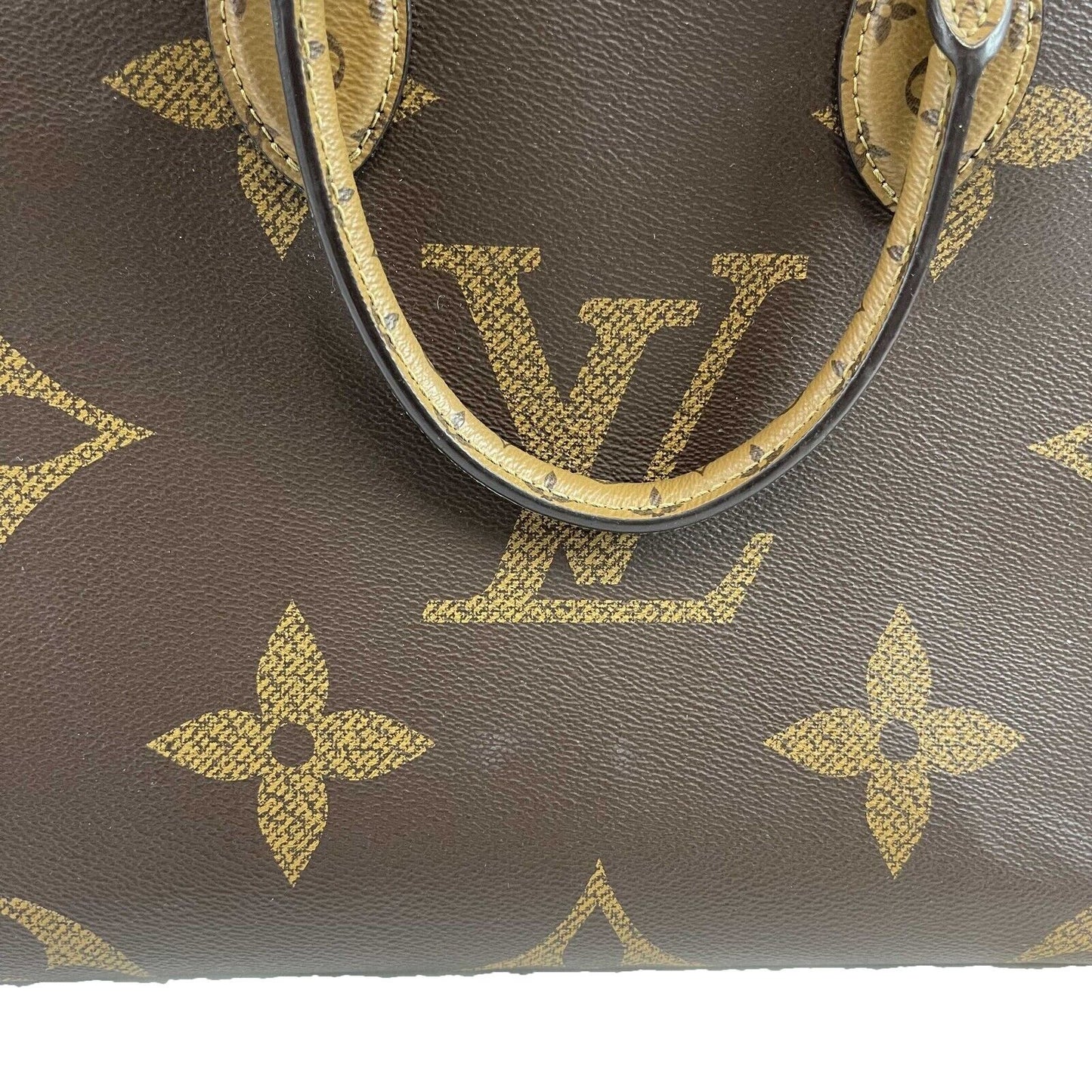 Louis Vuitton OnTheGo MM Monogram Brown Handbag Excellent 2020