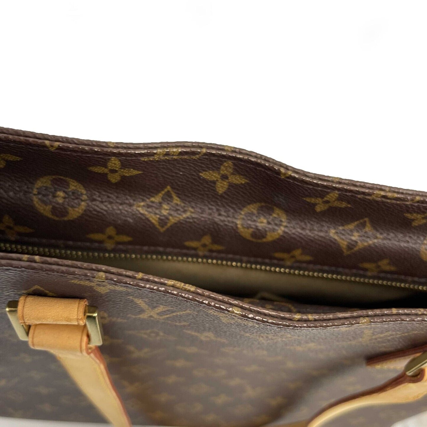 Louis Vuitton Luco Monogram Canvas Tote Handbag Brown