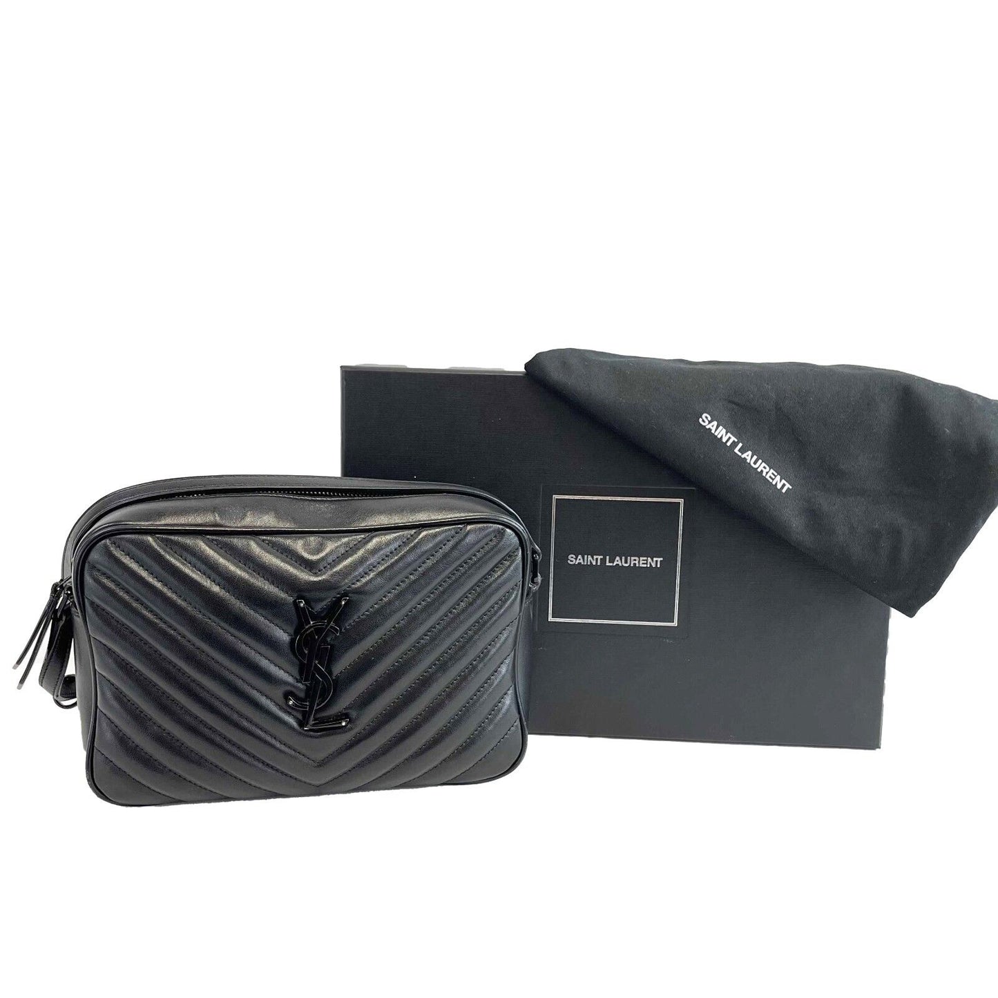 Saint Laurent - YSL - Lou Camera Bag w/ Tassel - Black Crossbody