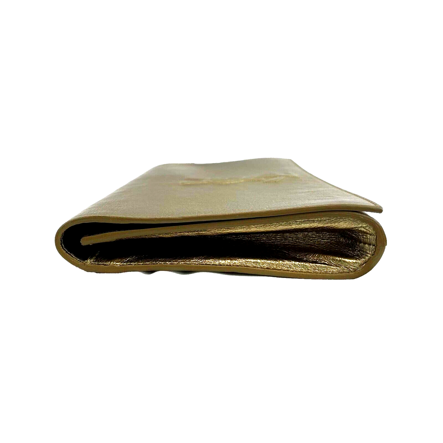 Saint Laurent Belle de Jour Metallic Gold Clutch