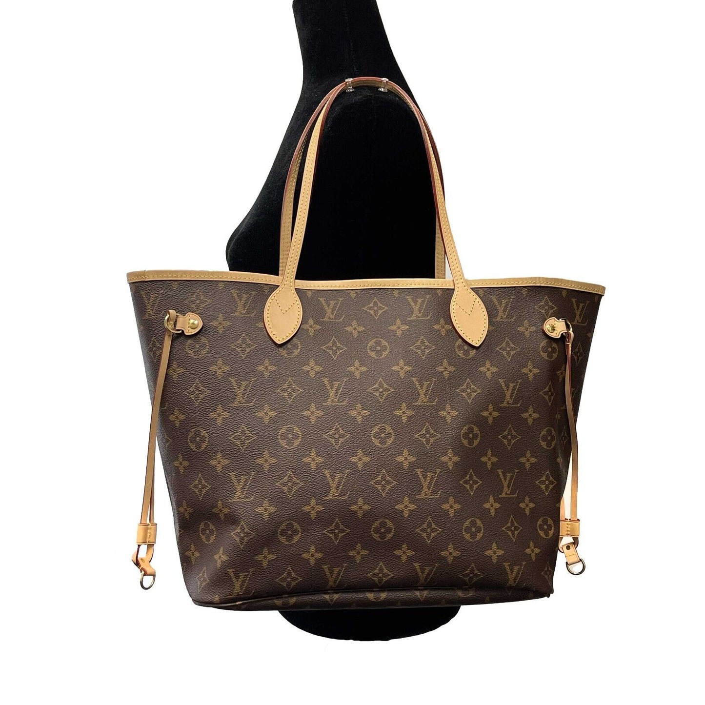 Louis Vuitton - Excellent - Monogram Neverfull MM - Brown / Tan Tote