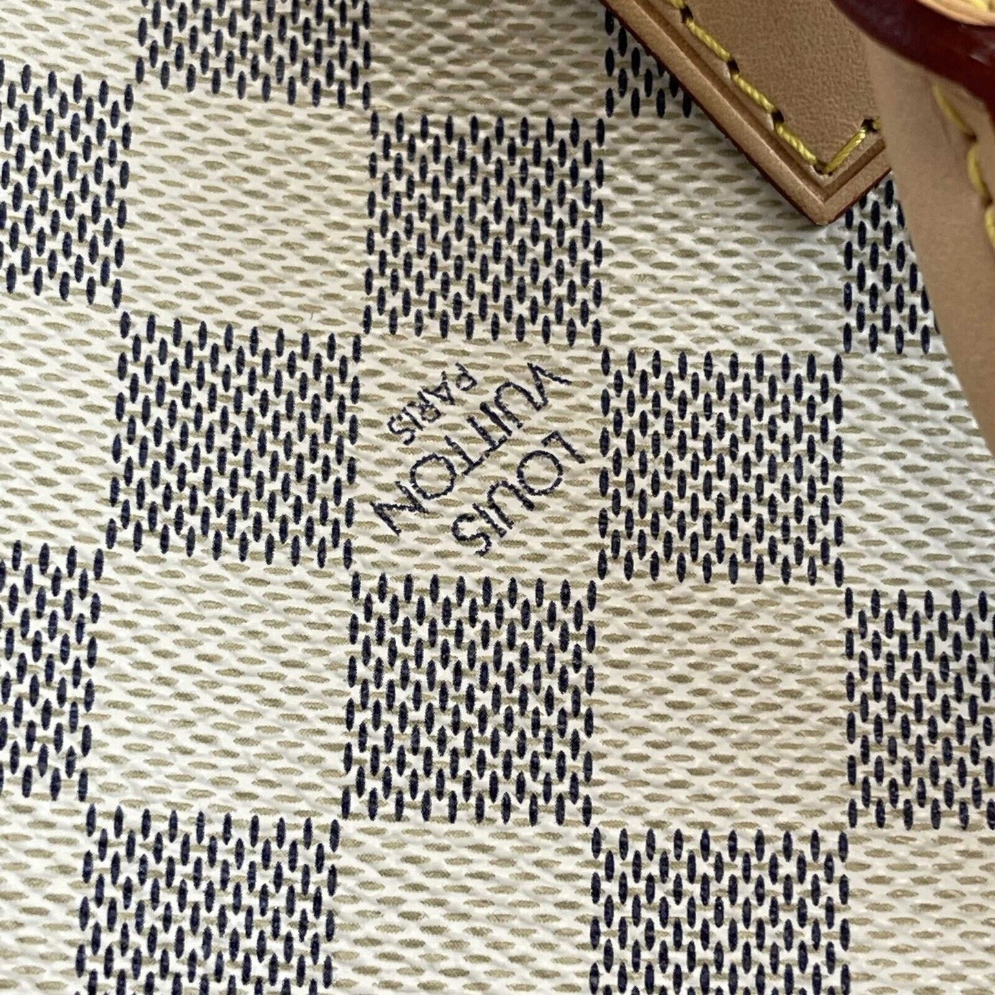 Louis Vuitton Speedy 30 Damier Azur White Handbag New w/ Box White