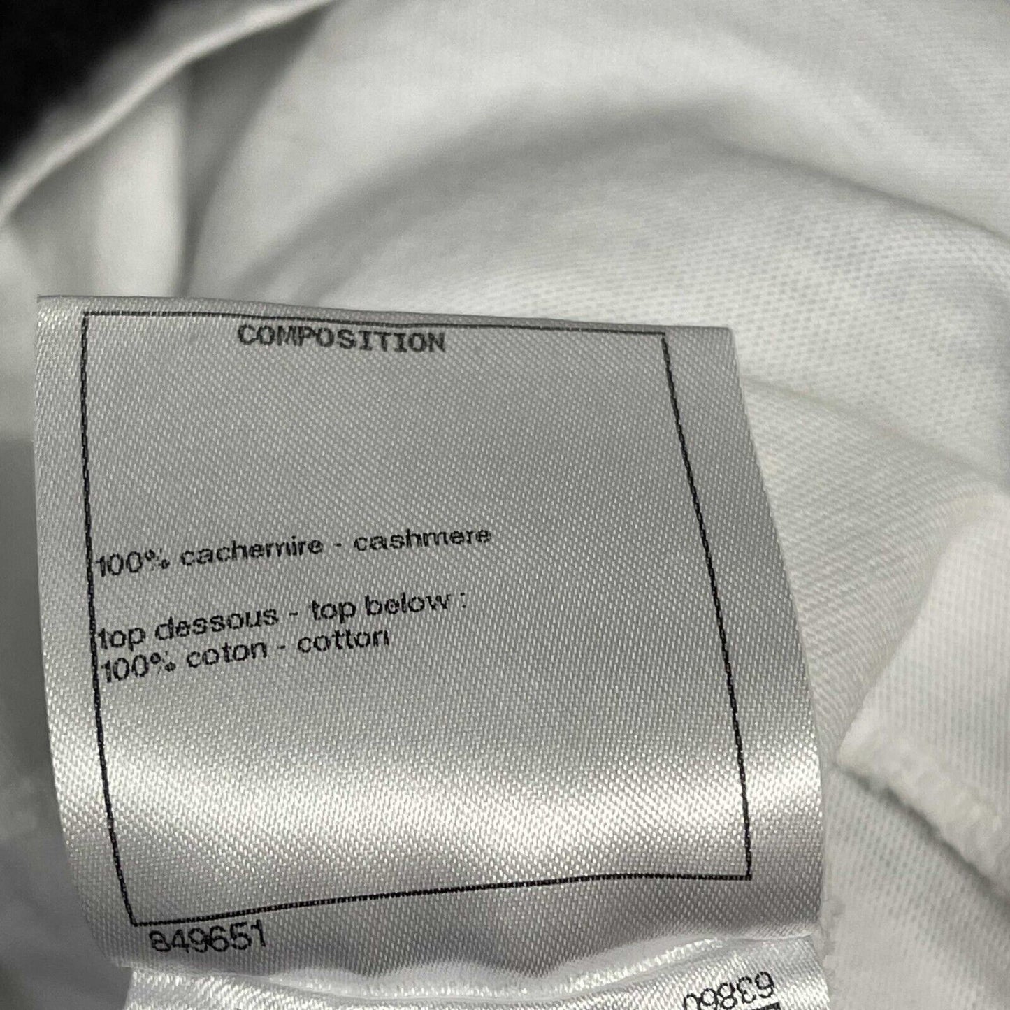 Chanel Excellent Mini Crew Neck 2022C White/Black XS US 0-2 Dress
