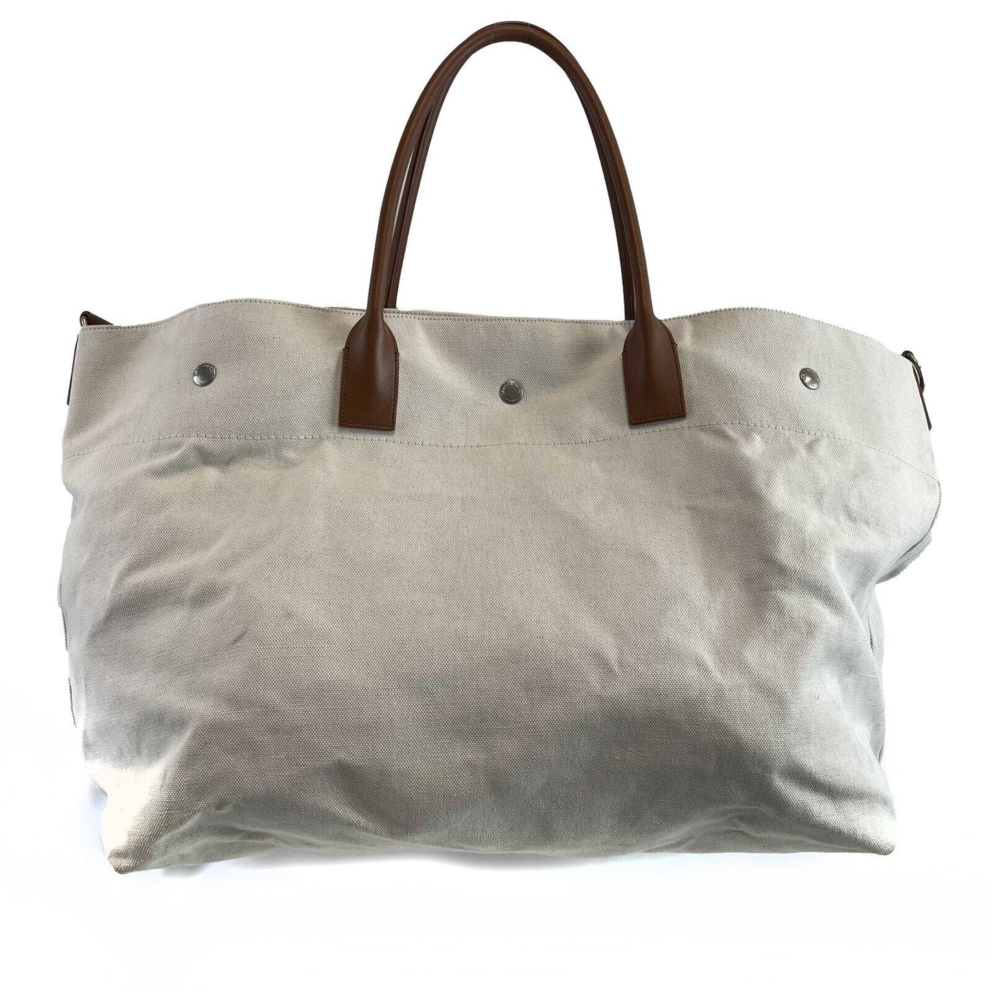Saint Laurent Rive Gauche Maxi Tote Cream Tote Bag