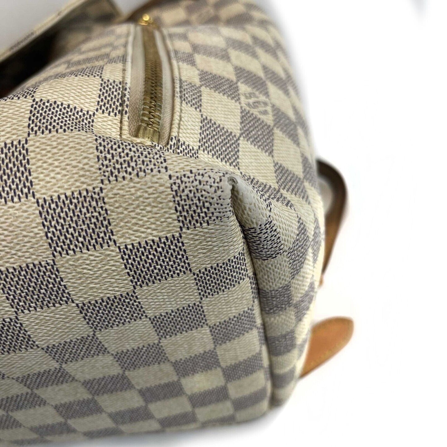 Louis Vuitton - Damier Azur Sperone Backpack - Cream / Blue Top Handle