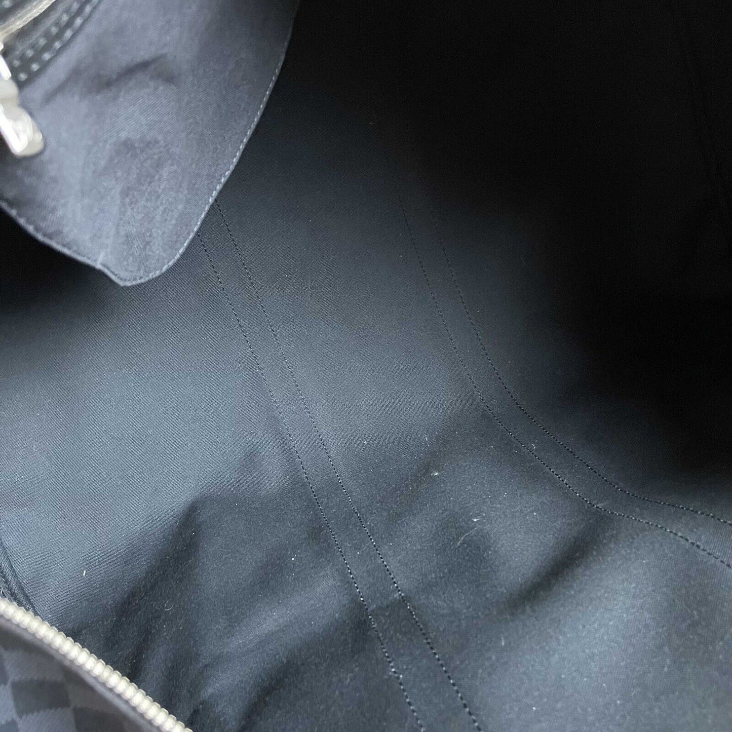 Louis Vuitton Keepall Bandoulière 55 Damier Graphite Black Excellent Duffle