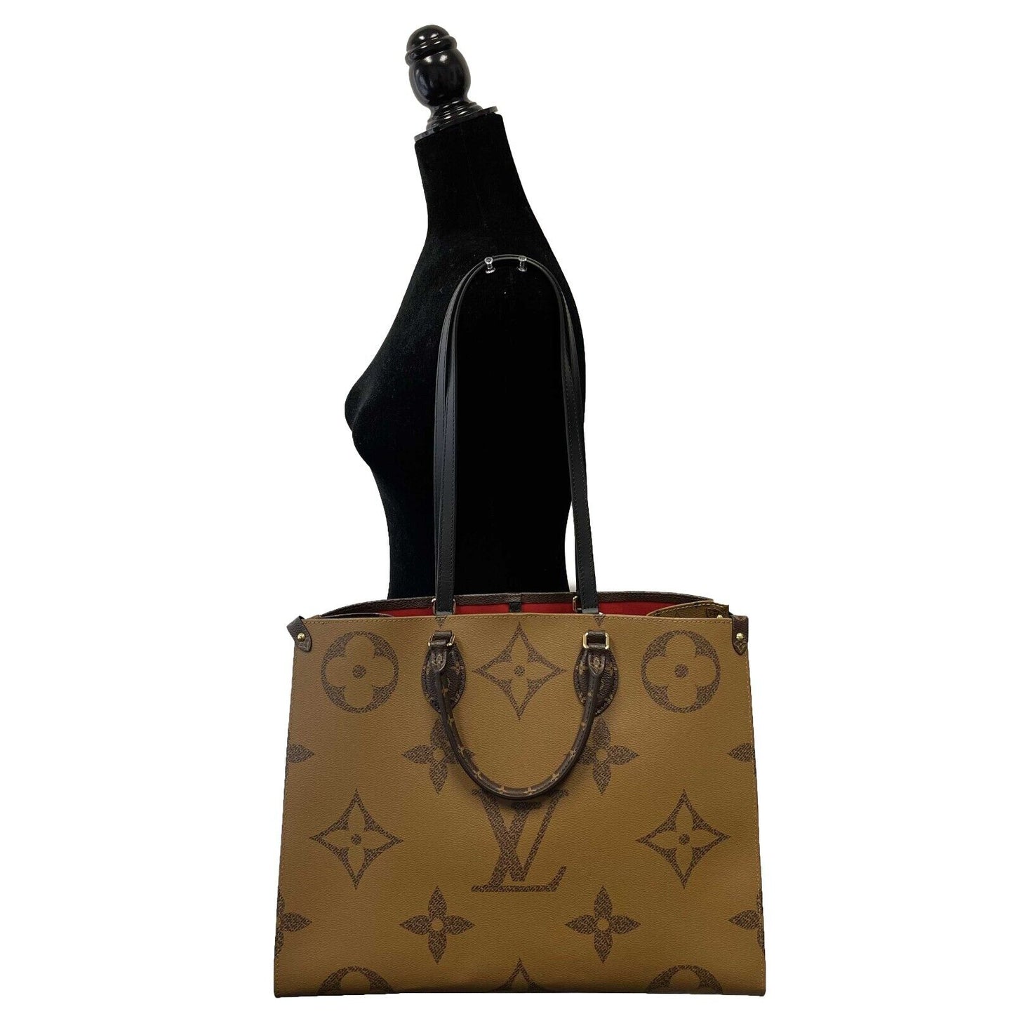Louis Vuitton - Onthego GM - Brown and Tan Monogram Canvas Tote / Shoulder Strap