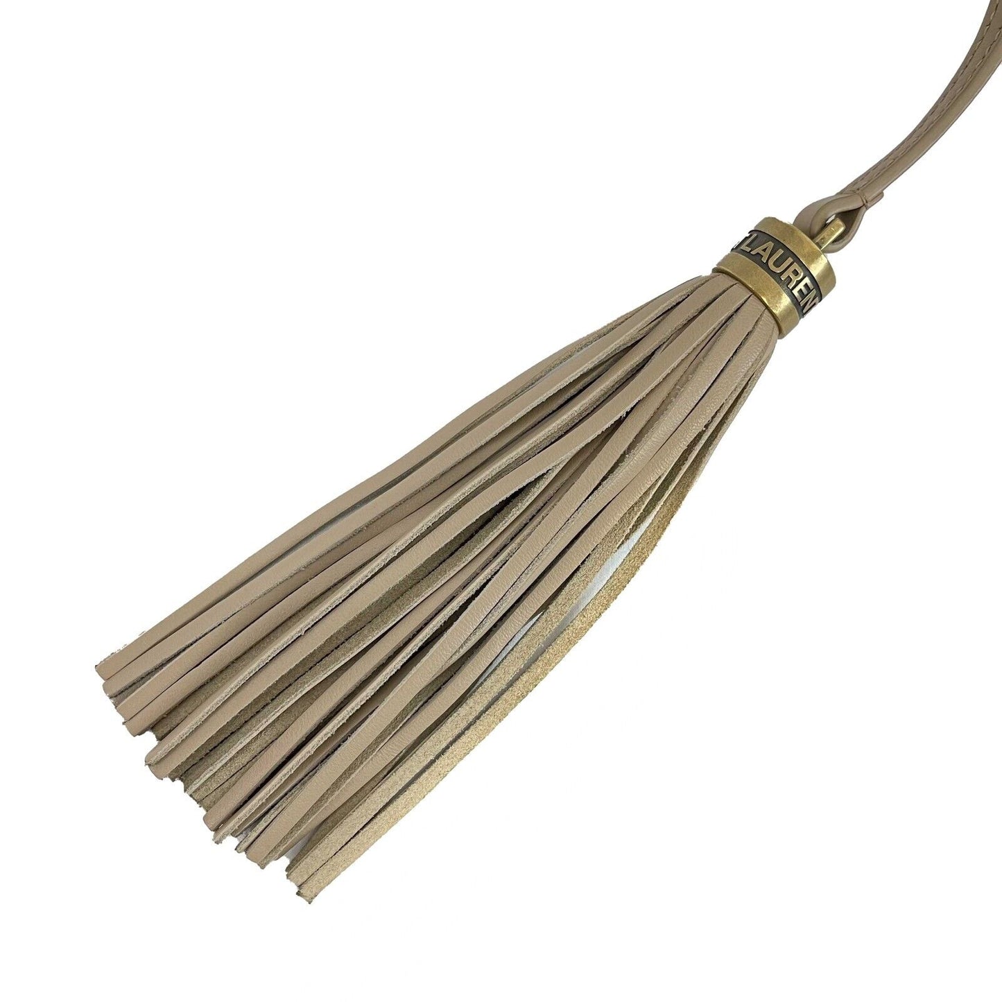 Saint Laurent - YSL Dark Beige Chevron Leather Small Camera Bag w/ Tassel Crossbody