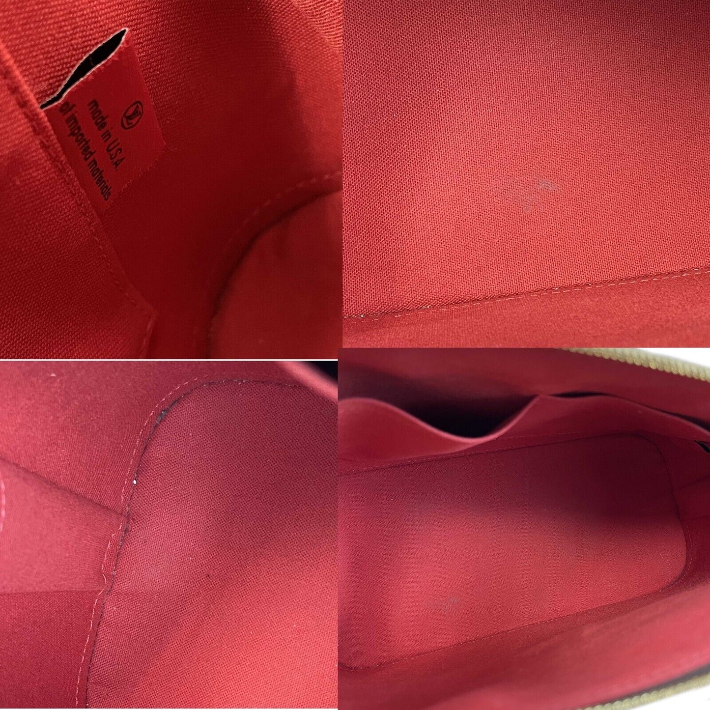 Louis Vuitton Alma Handbag Damier Ebene PM Brown W/ Lock & Keys