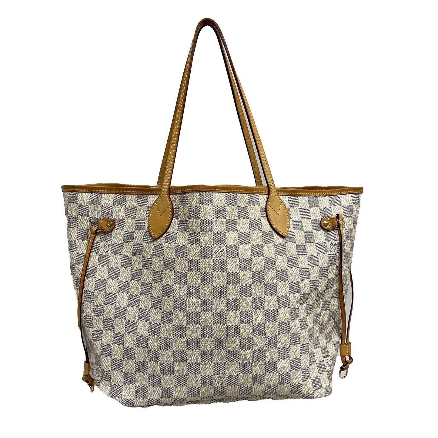 Louis Vuitton Neverfull NM MM Damier Azur Handbag