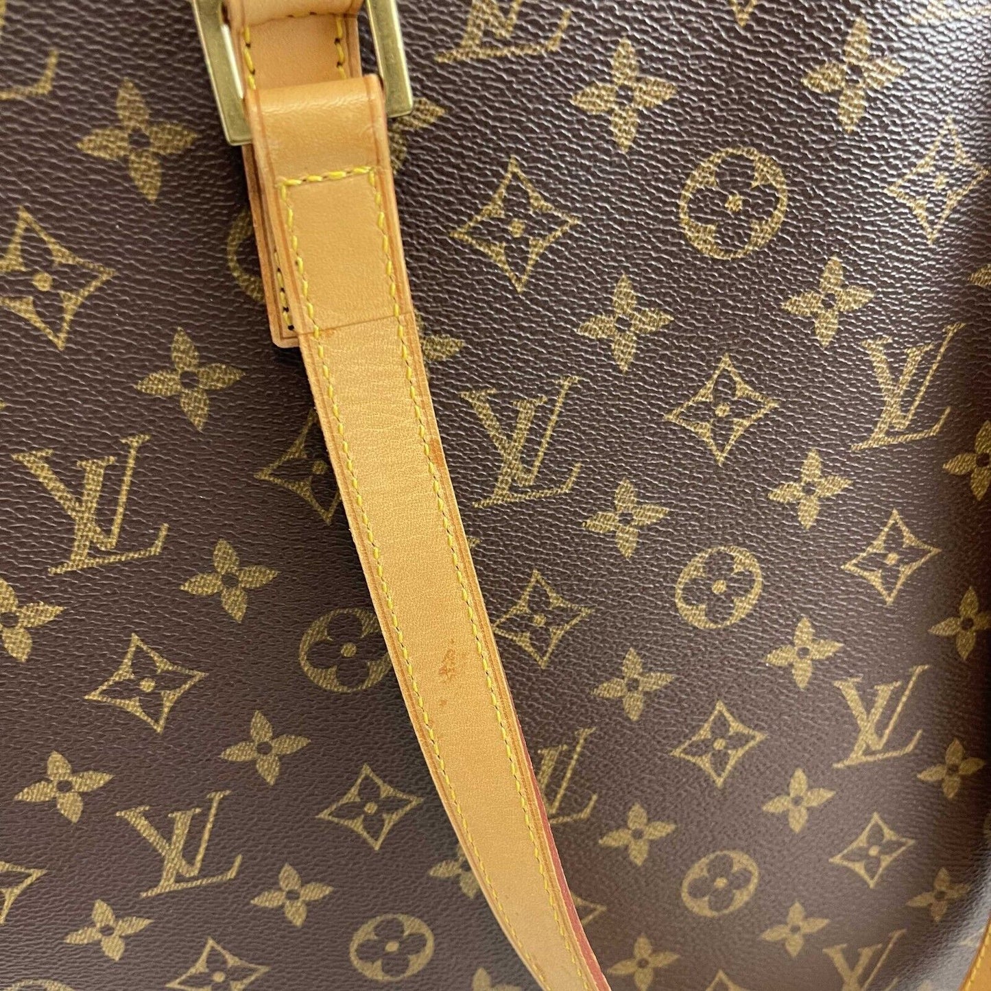 Louis Vuitton Luco Monogram Canvas Tote Handbag Brown