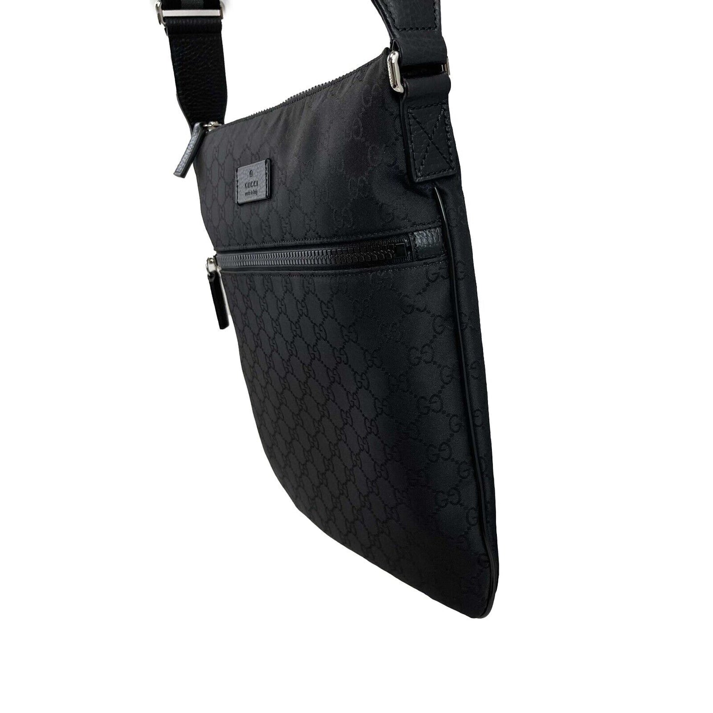 Gucci New w/o Tags Gucci Front Zip Flat Messenger Crossbody Bag