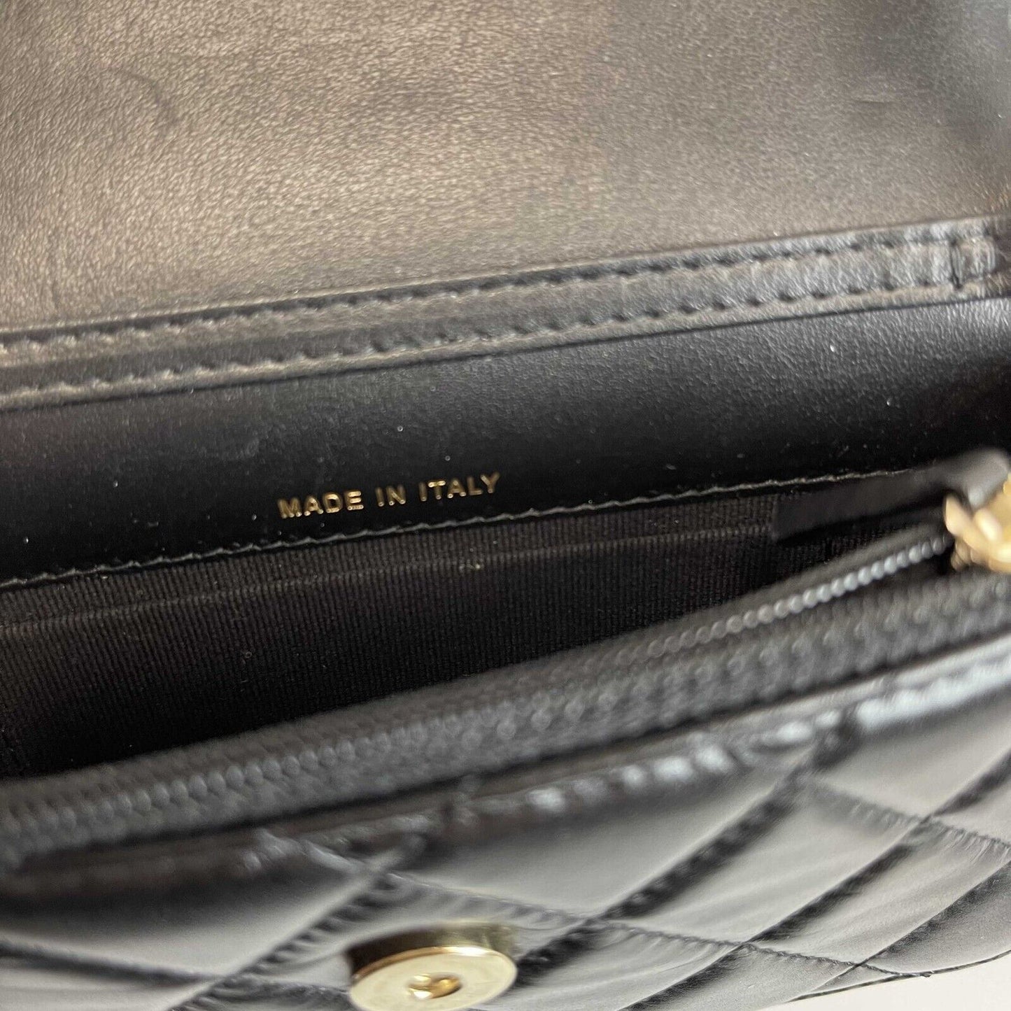 Chanel NEW Wallet on Chain Mini Black Giant Pearls Clutch Black Crossbody