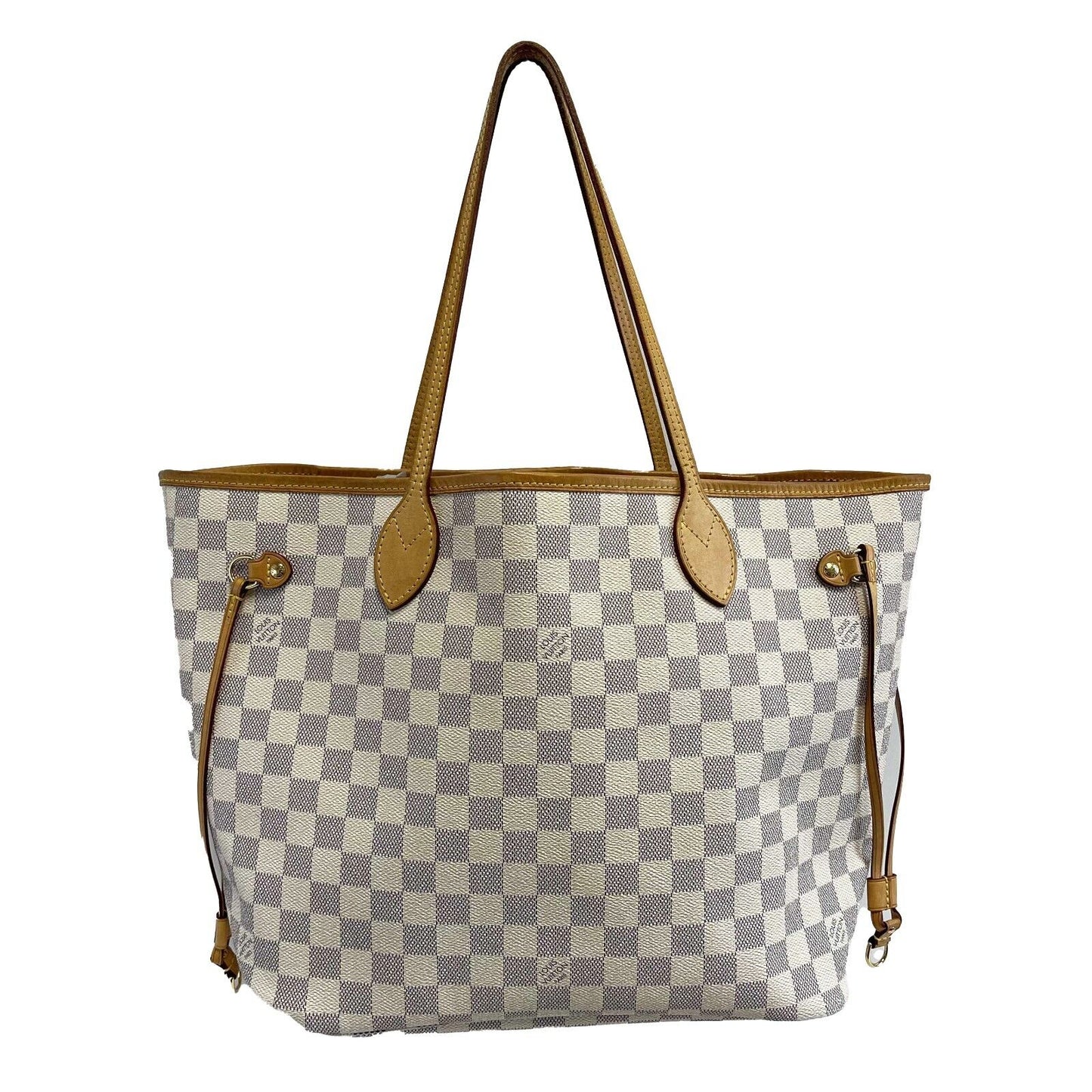 Louis Vuitton Neverfull NM MM Damier Azur Handbag