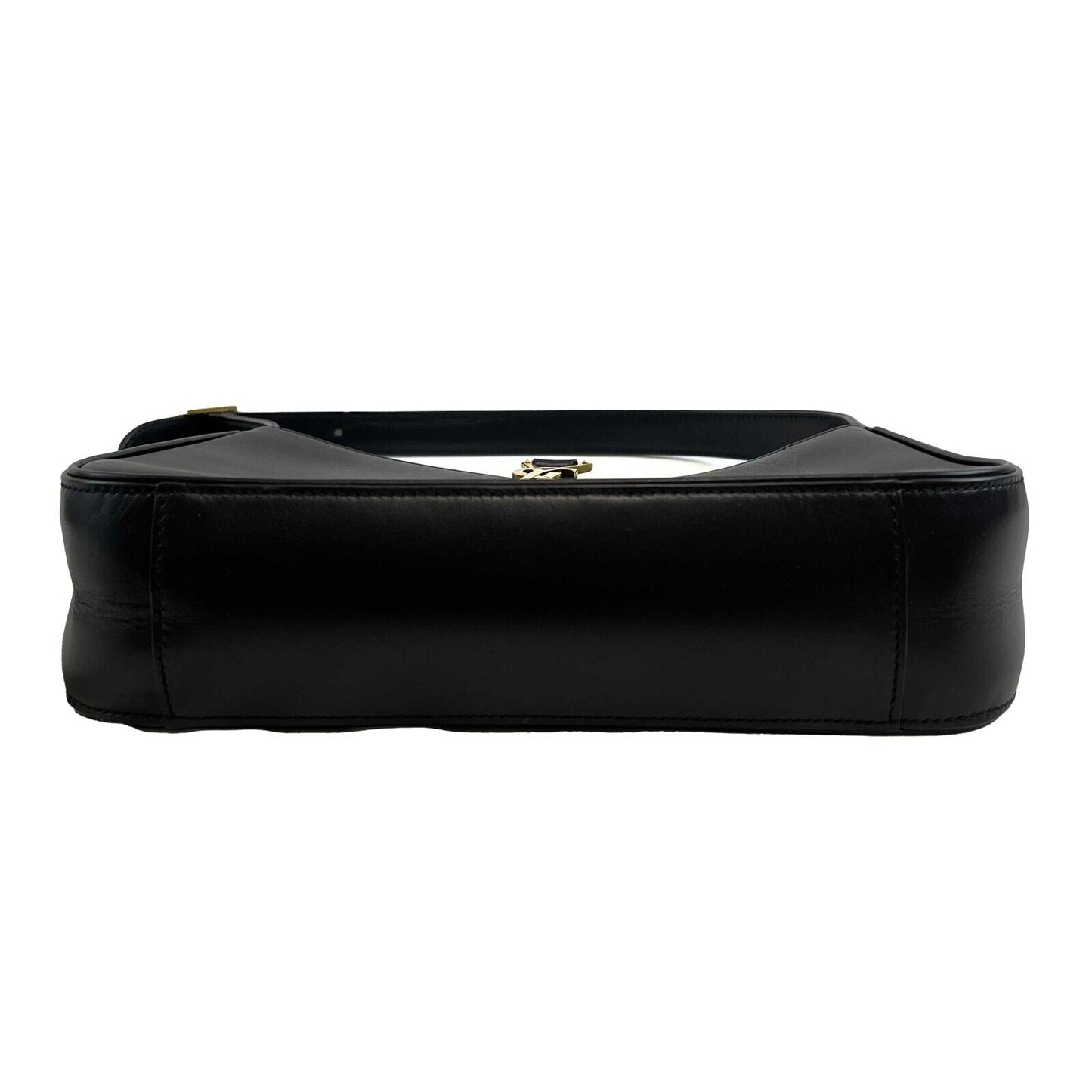 Saint Laurent Le 5 a 7 Hobo Leather Small in Smooth Leather Black Handbag