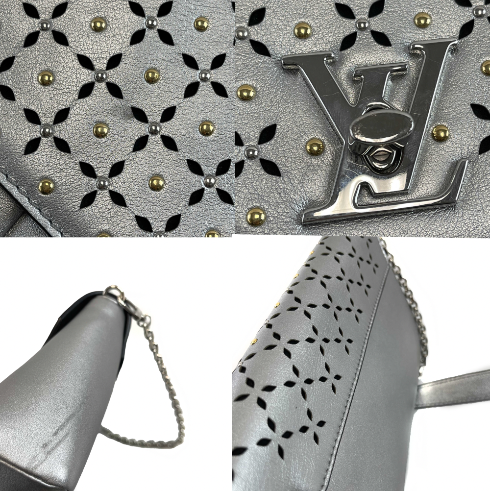 Louis Vuitton Love Note Chain Clutch Studded Crossbody Handbag 2017