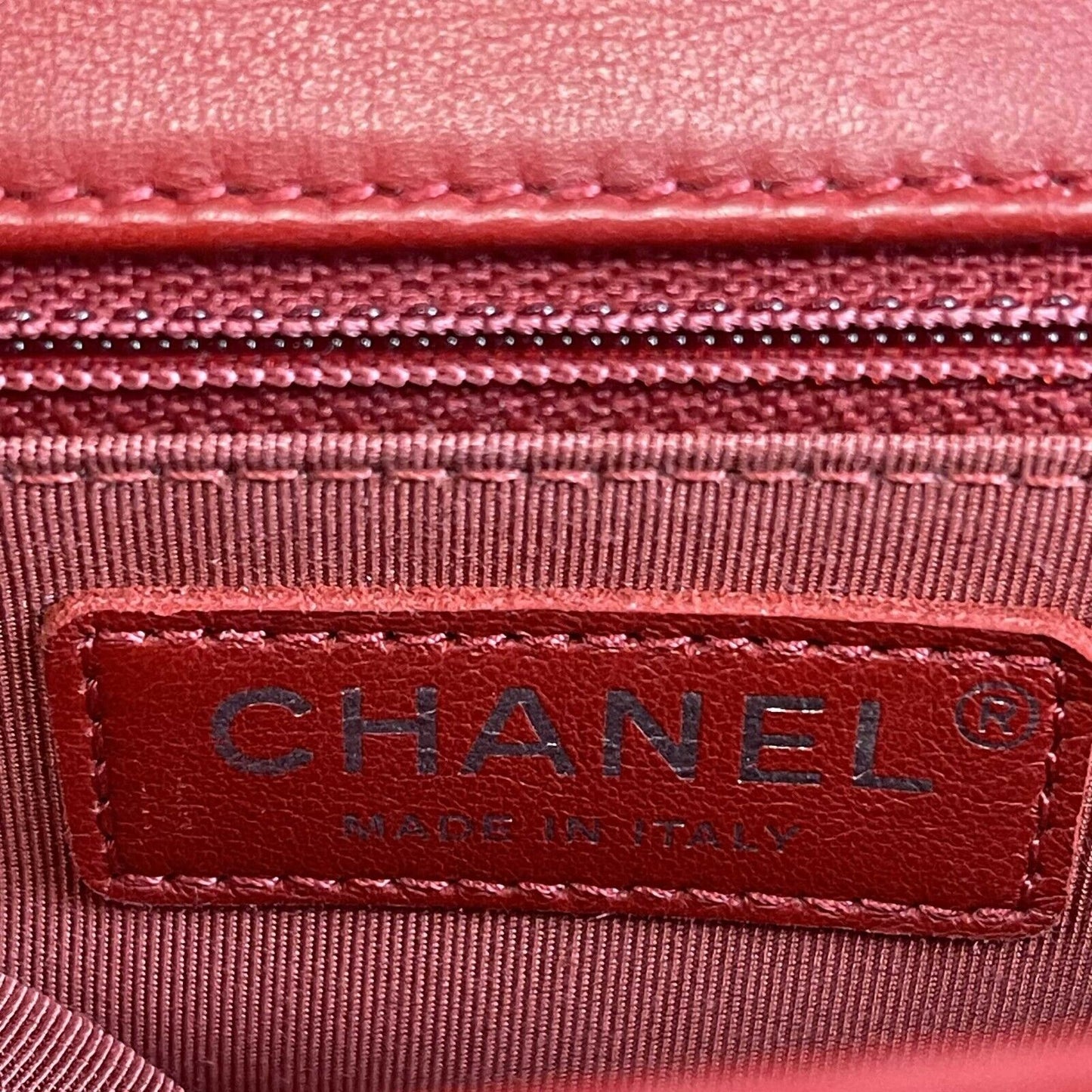 Chanel Boy Flap Bag Quilted Calfskin New Medium Red Crossbody Bag