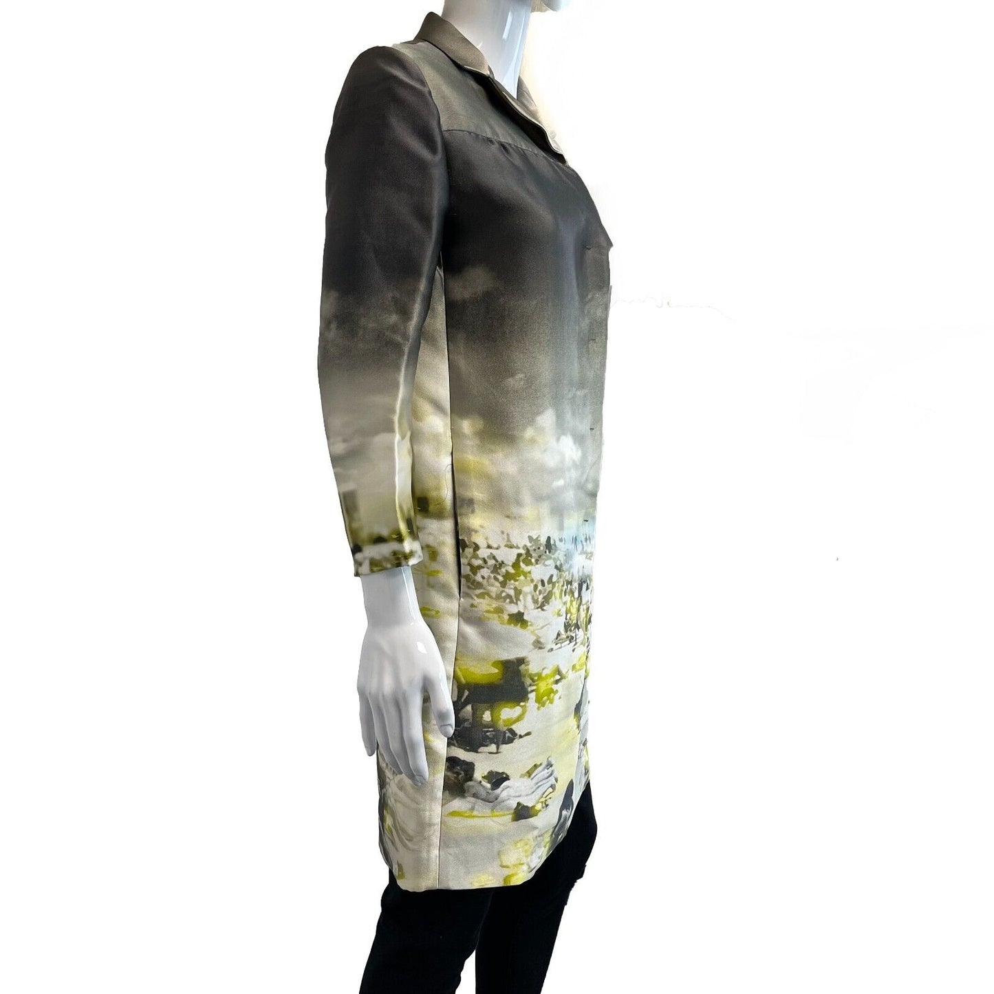 Prada Silk Printed Coat Super rare Multicolor - 38 US 2 Excellent Spring 2010