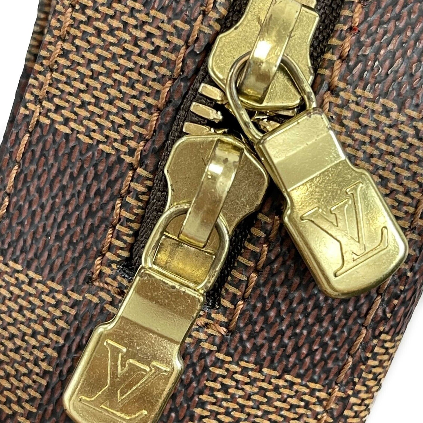 Louis Vuitton - Unisex Geronimo Canvas Crossbody / Fanny Bum Bag - Damier Ebene