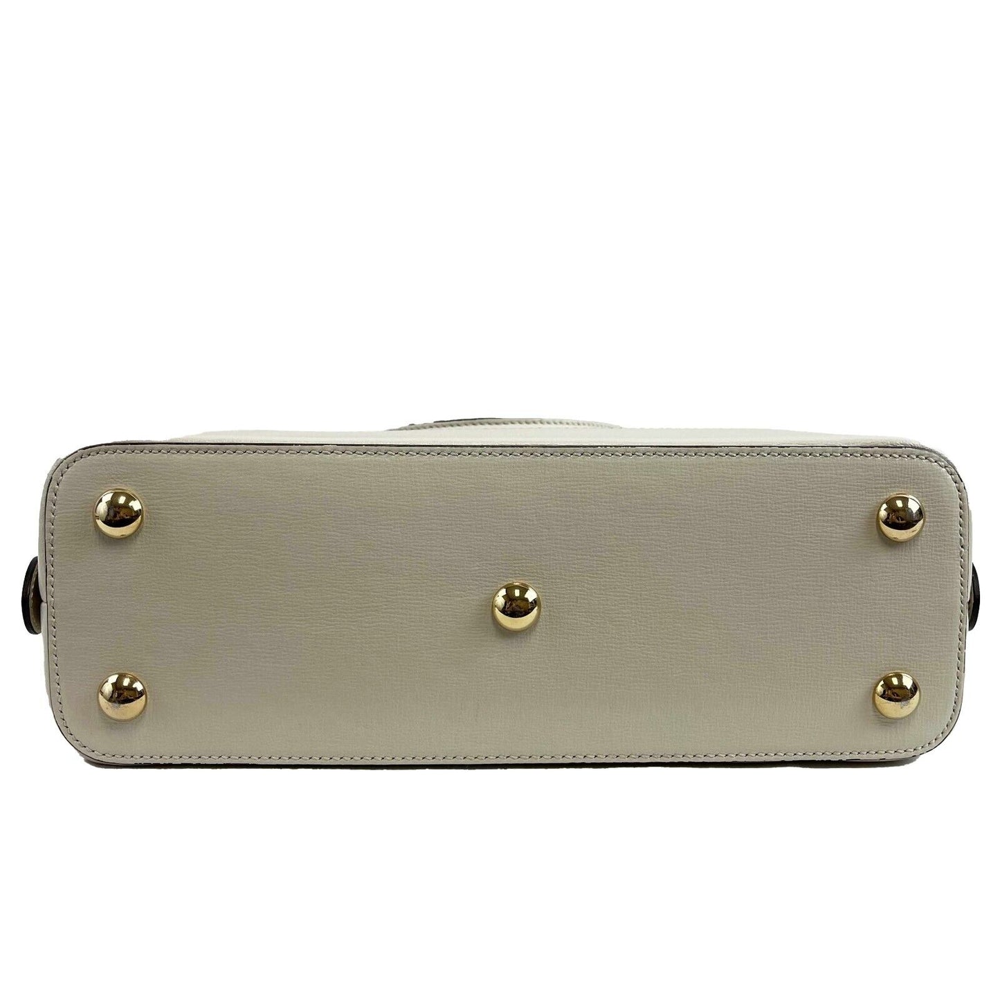 Gucci GG Supreme 1955 Horsebit Medium Mystic White Top Handle Crossbody