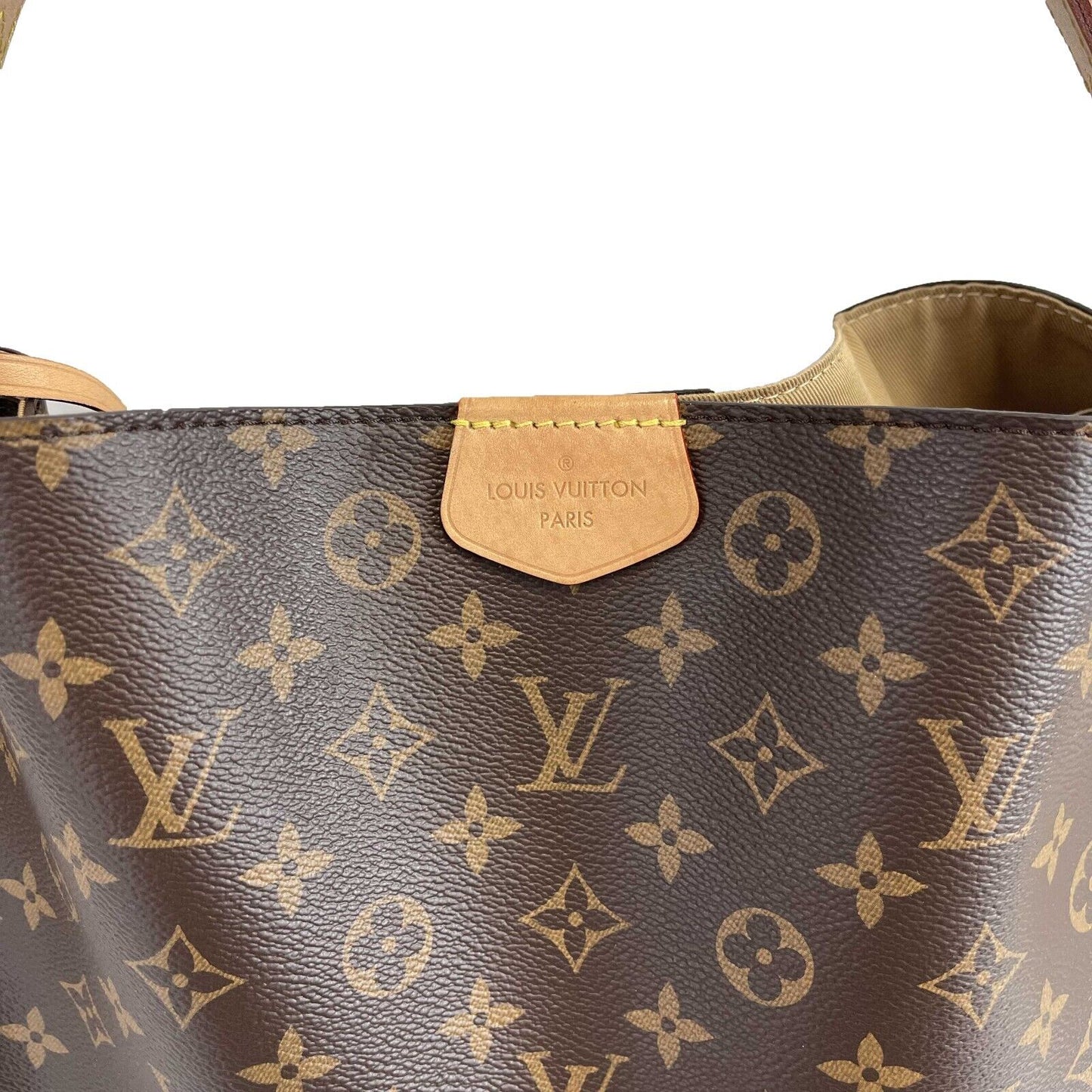 Louis Vuitton - Graceful MM - Brown/Beige Canvas Monogram Shoulder Bag
