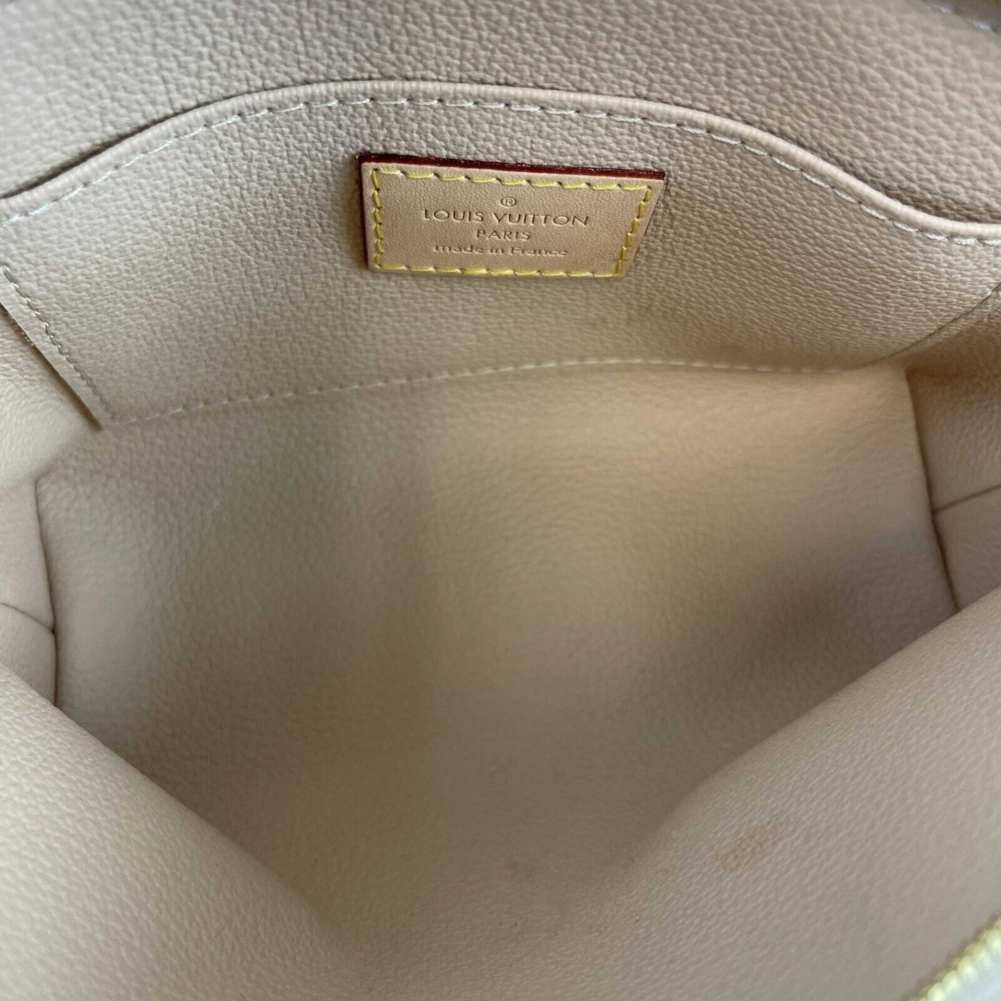 Louis Vuitton Damier Azur Canvas Cosmetic Pochette Pouch With Box White