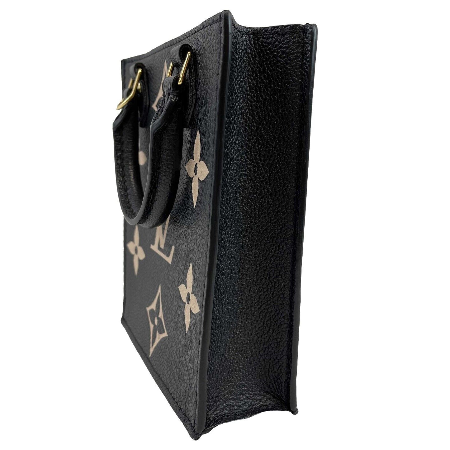 Louis Vuitton Petit Sac Plat Bag Bicolor Monogram Empreinte Giant Crossbody Bag