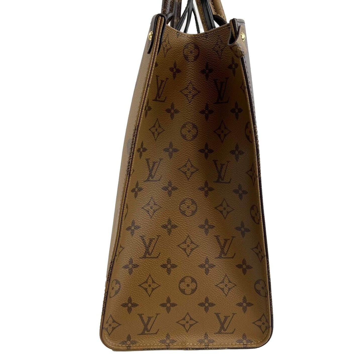 Louis Vuitton - Onthego GM - Brown and Tan Monogram Canvas Tote / Shoulder Strap
