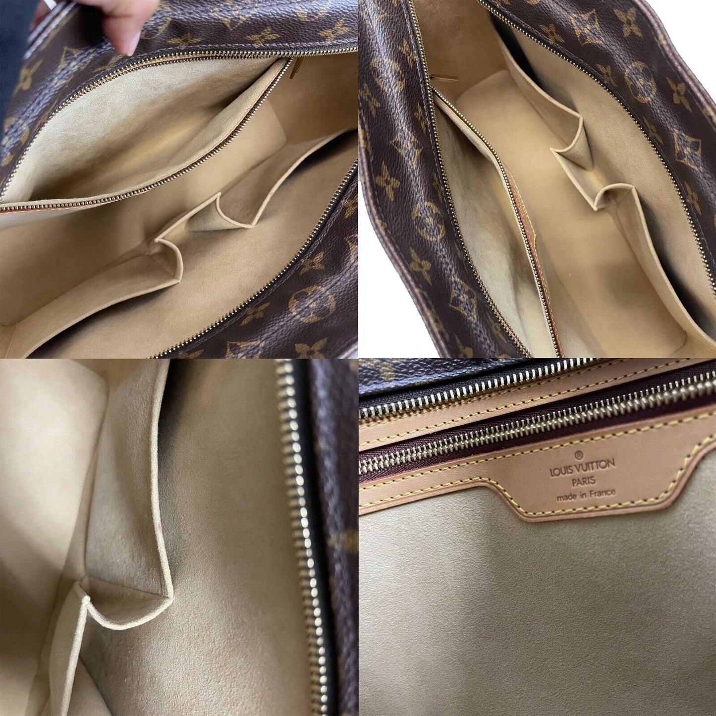 Louis Vuitton Luco Monogram Canvas Tote Handbag Brown