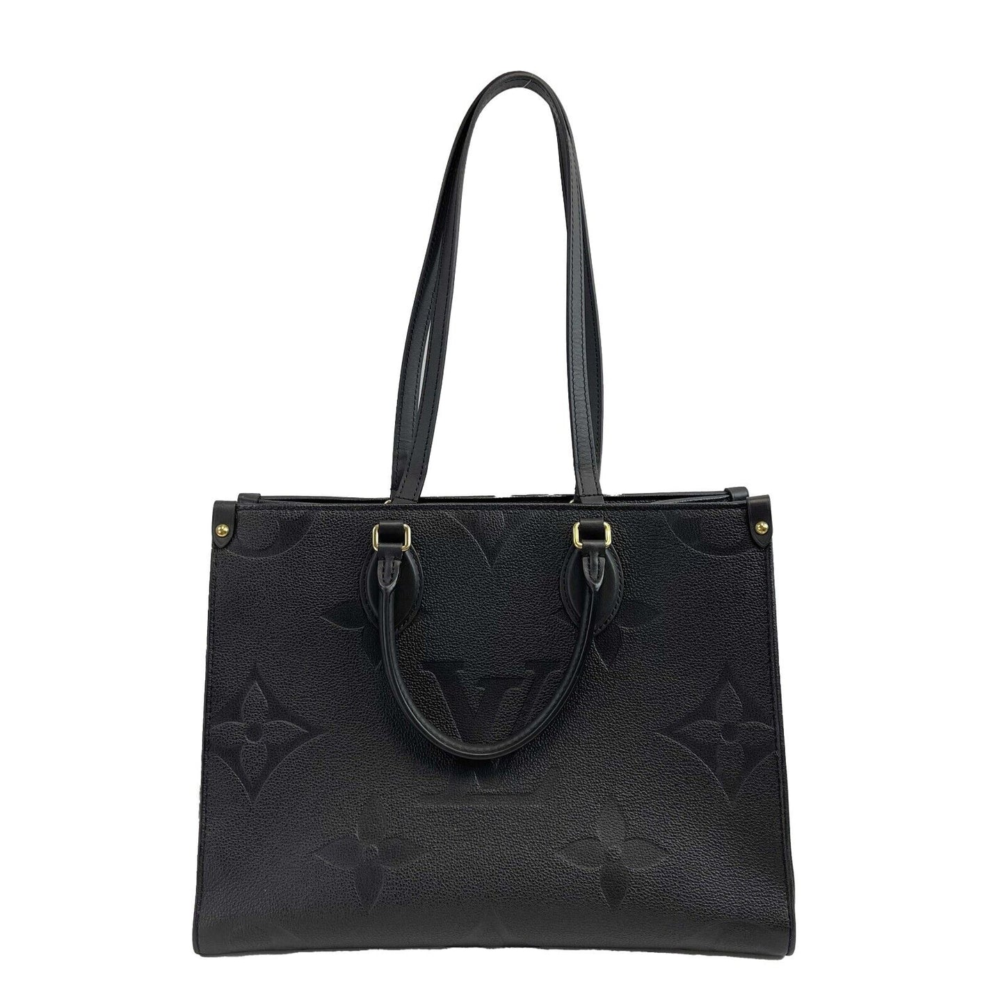 Louis Vuitton - On the go MM Empreinte Black Leather Top Handle Shoulder Strap