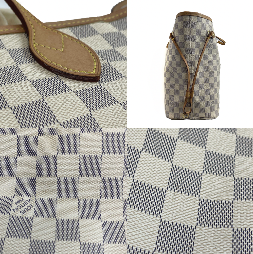 Louis Vuitton - LV Neverfull MM Damier Azur Cream Canvas Tote