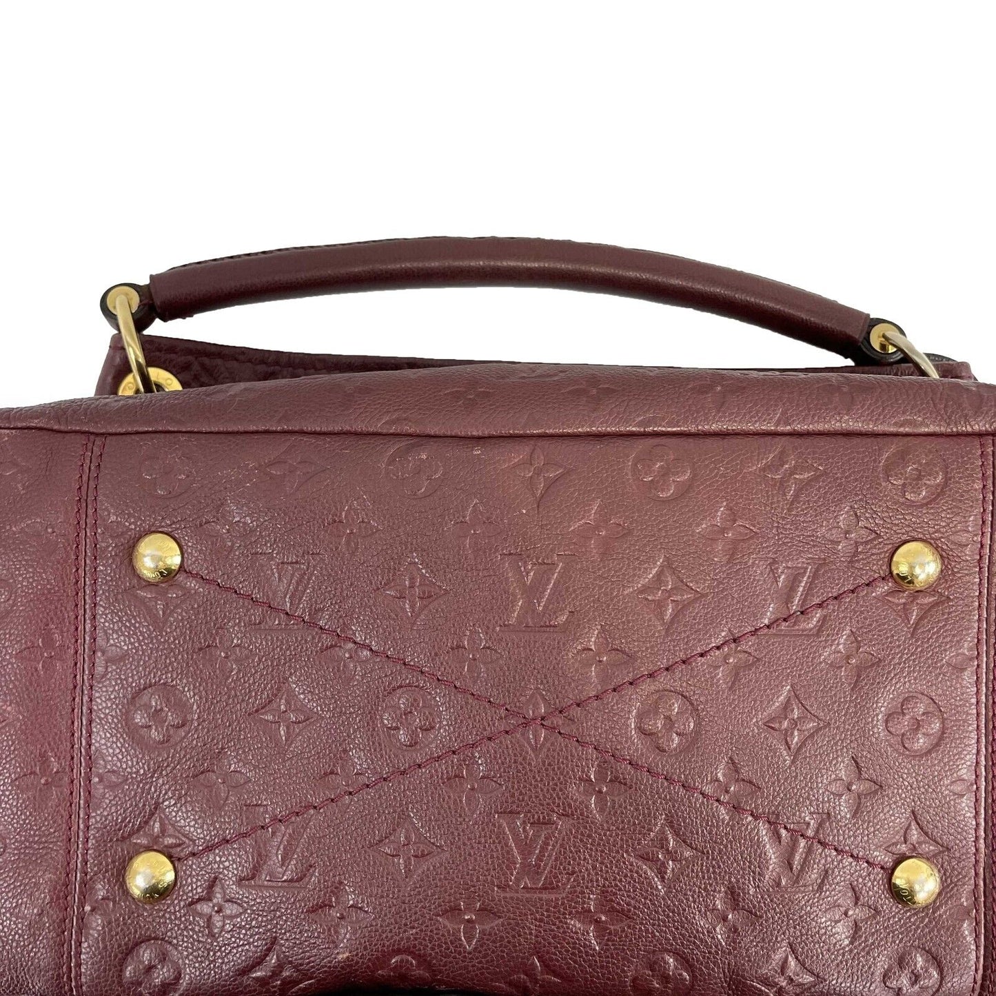 Louis Vuitton Empreinte Monogram Embossed Leather Artsy MM Burgundy Shoulder bag