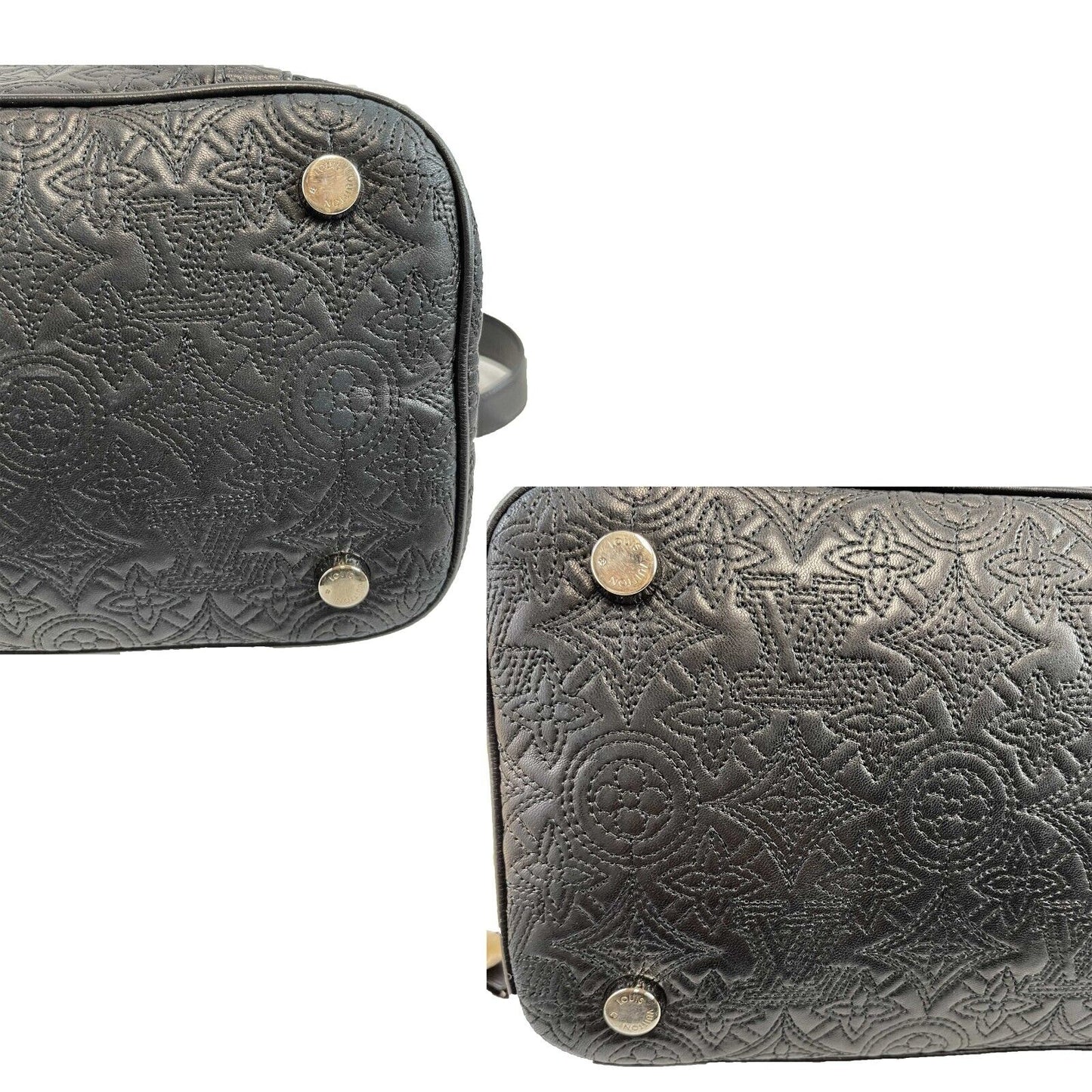 Louis Vuitton Antheia Ixia Monogram PM Black Leather Crossbody Handbag 2011