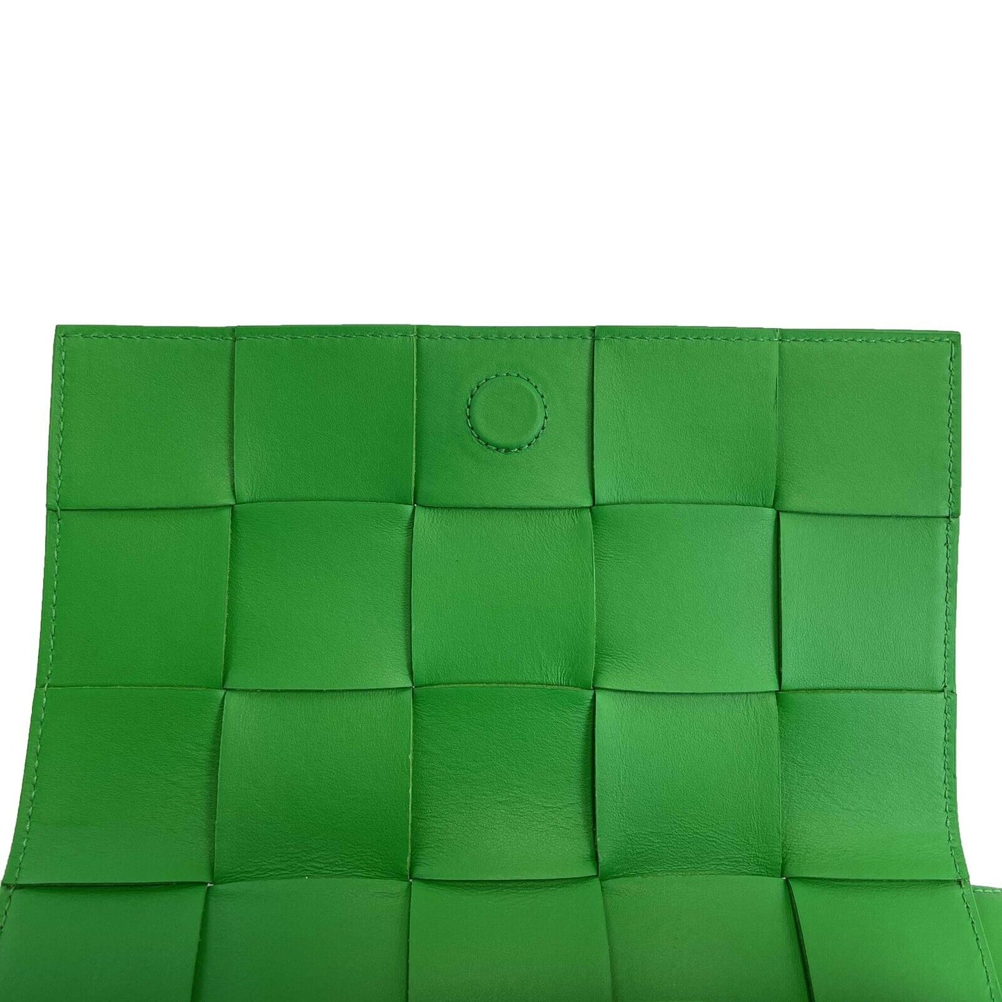 Bottega Veneta NEW Parkeet Green Leather Cassette Crossbody w/ Coin Purse