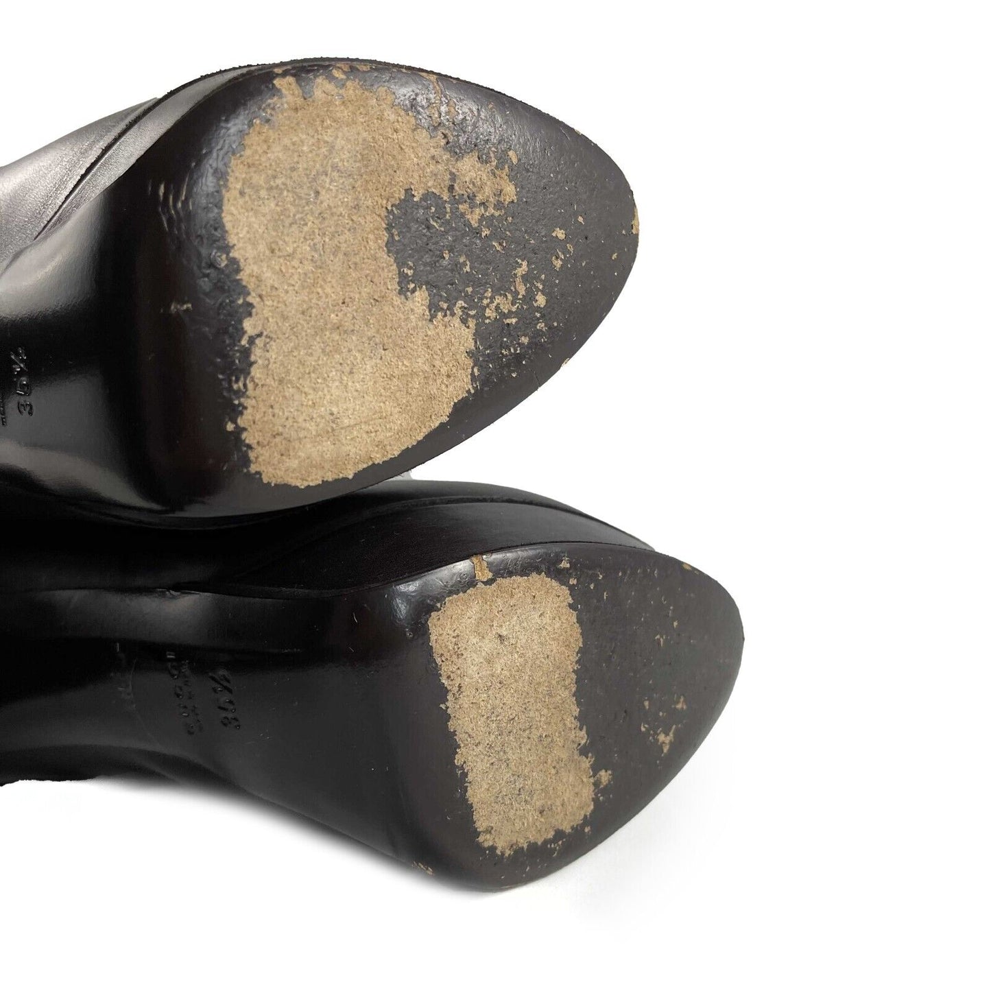 Gucci Leather Platform Knee High Boots IT 35.5 US 5.5 Brown