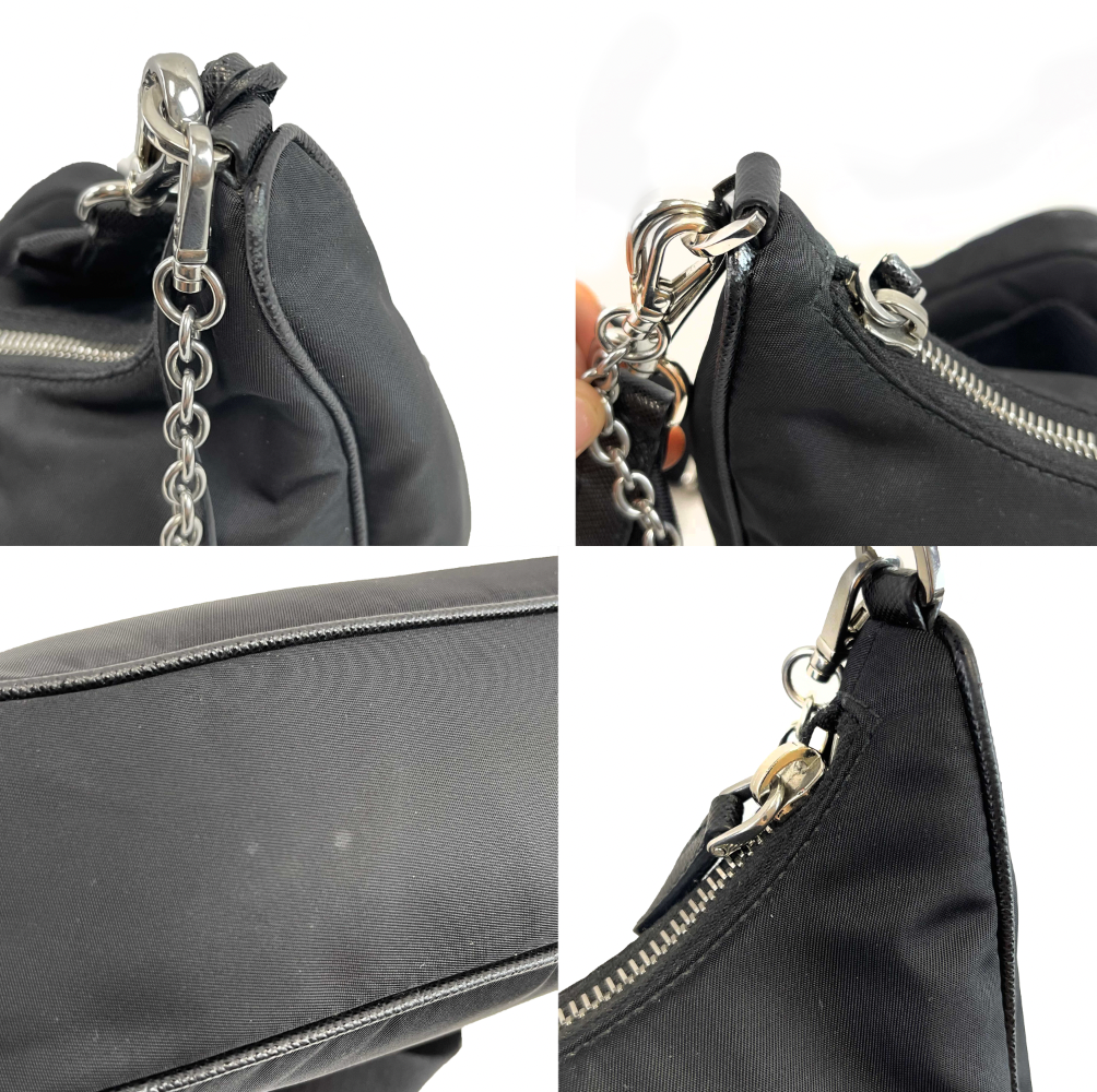 Prada Re-Edition 2005 Shoulder Bag Tessuto Small Black