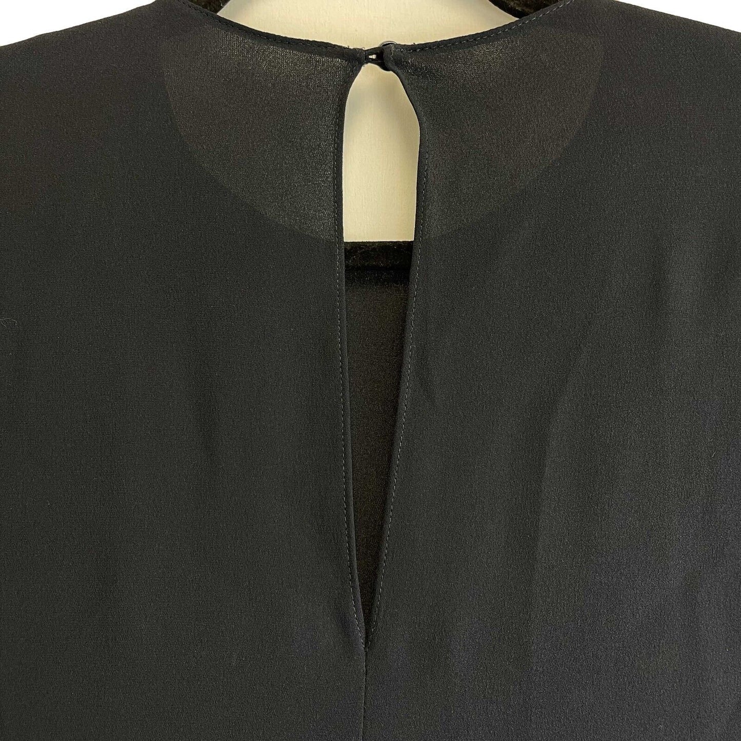 Valentino - Black Shawl Dress- Dark Blue/Black - Size 2