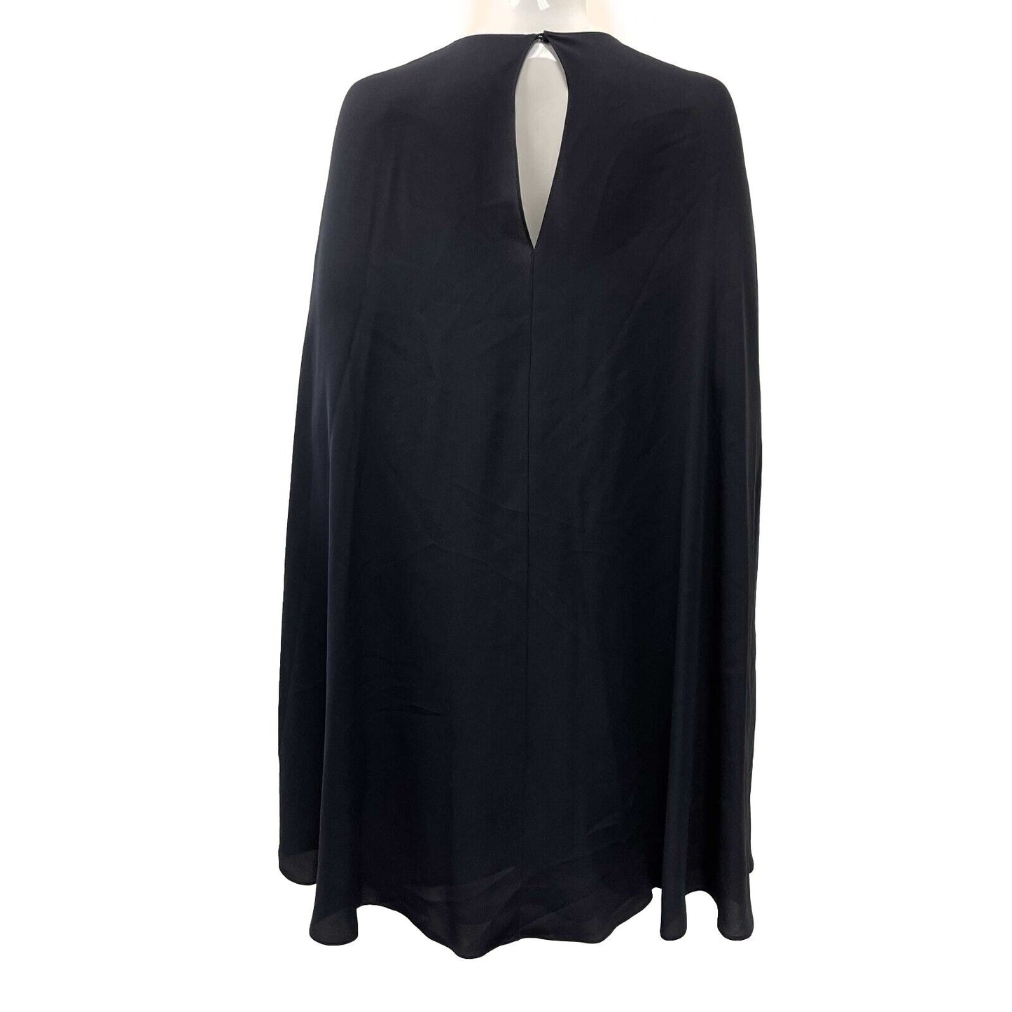 Valentino - Black Shawl Dress- Dark Blue/Black - Size 2