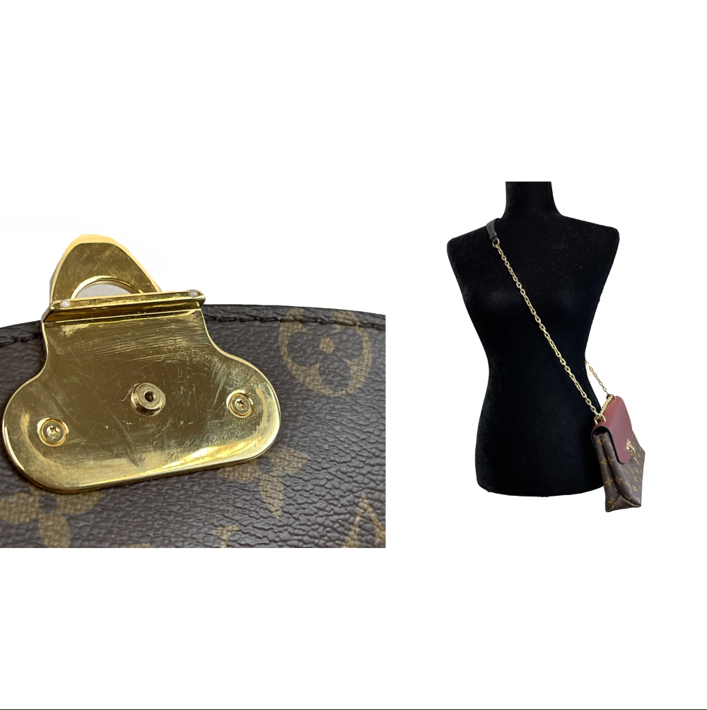 Louis Vuitton Monogram Saint Placide Bordeaux Brown Burgundy Crossbody Bag